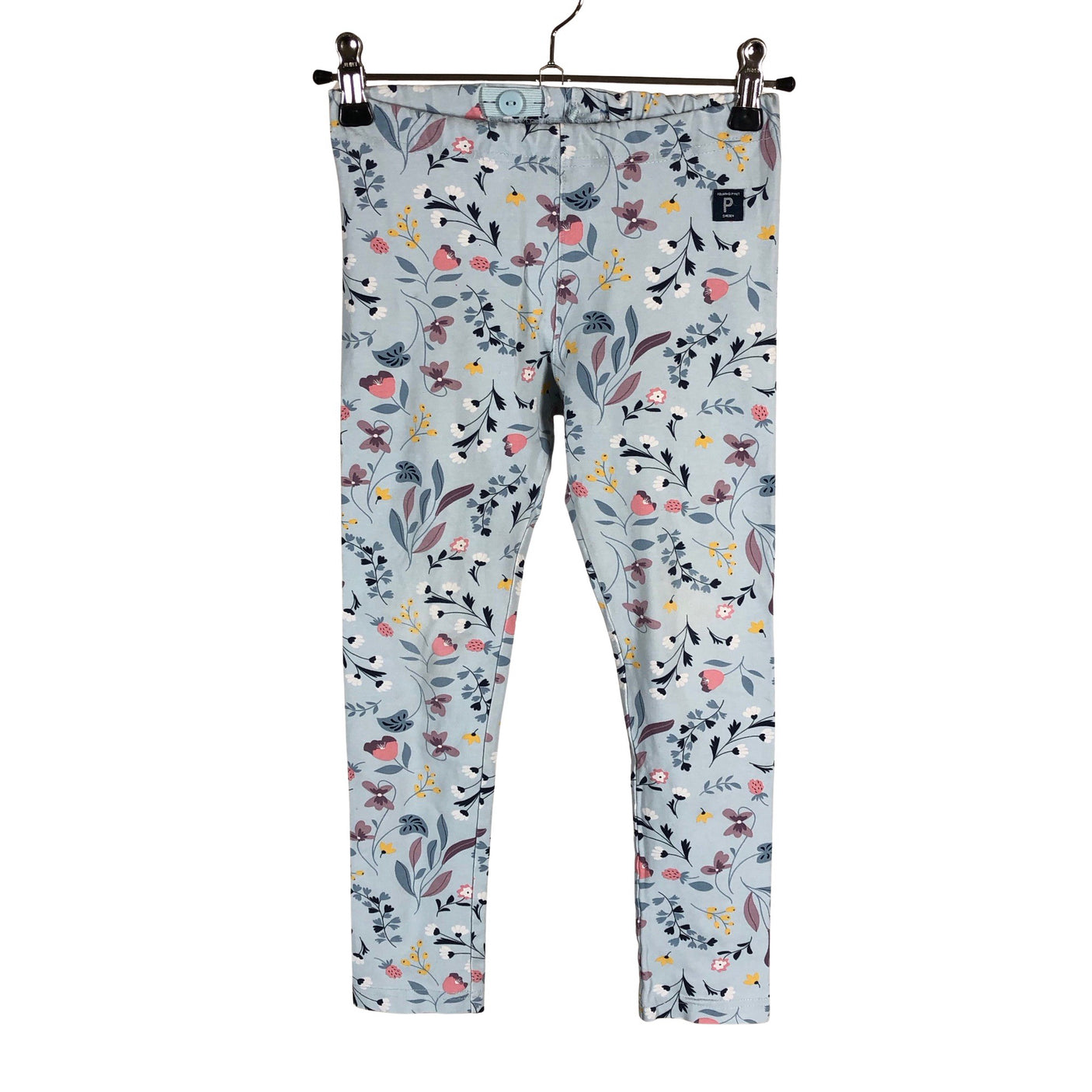 Unisex Polarn O. Pyret - Leggings, size 116 - 122 - Light blue (1)