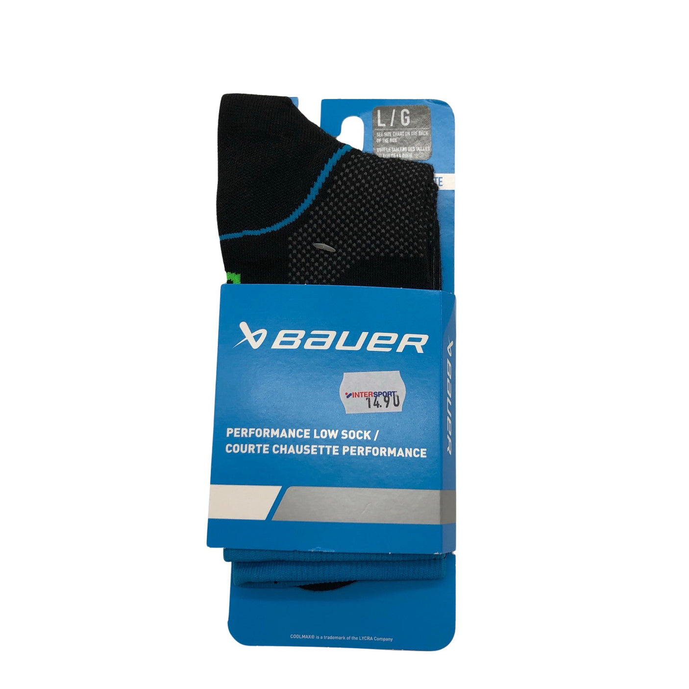Unisex Bauer - Socks, size 43 - Black (1)