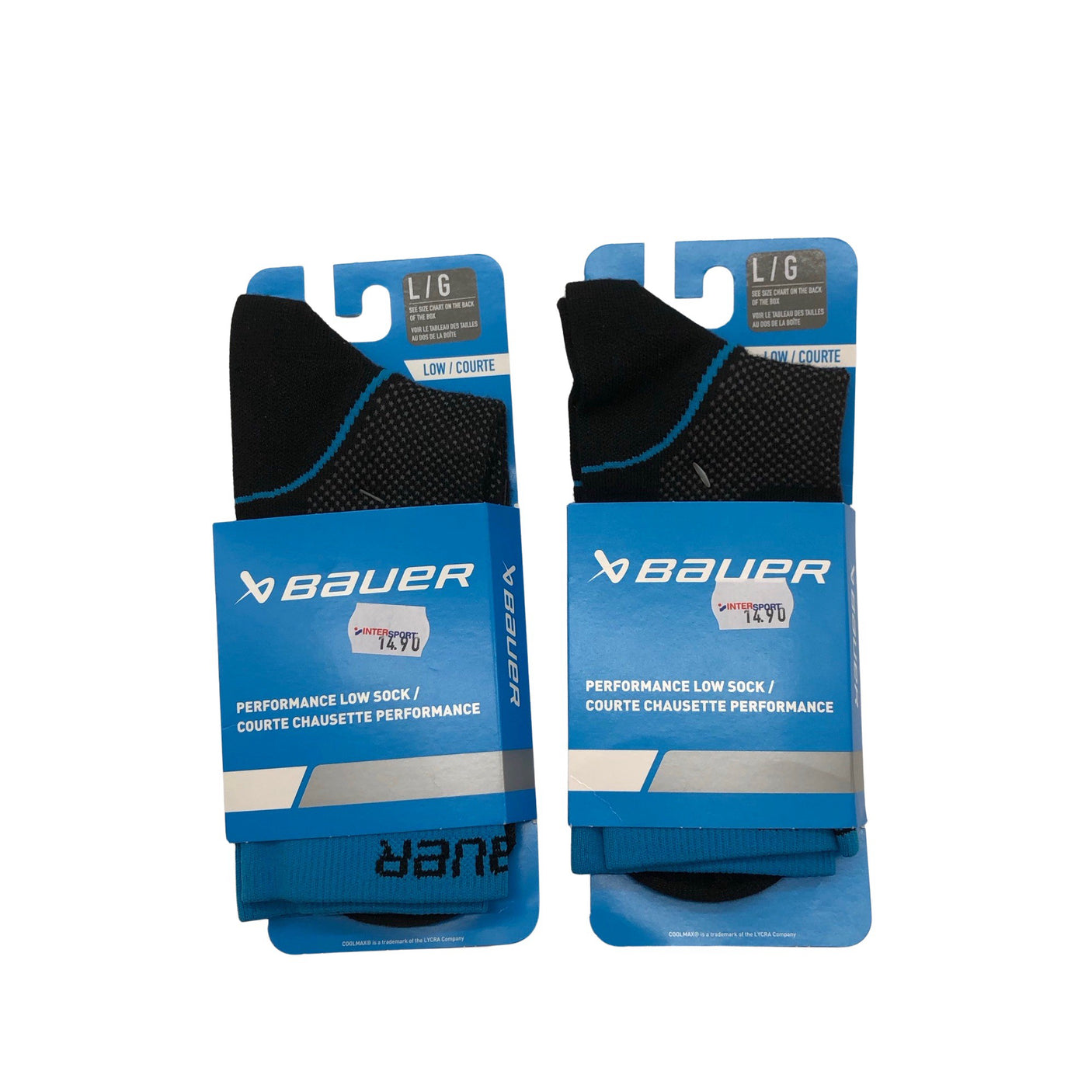 Unisex Bauer - Socks, size 43 - Black (1)