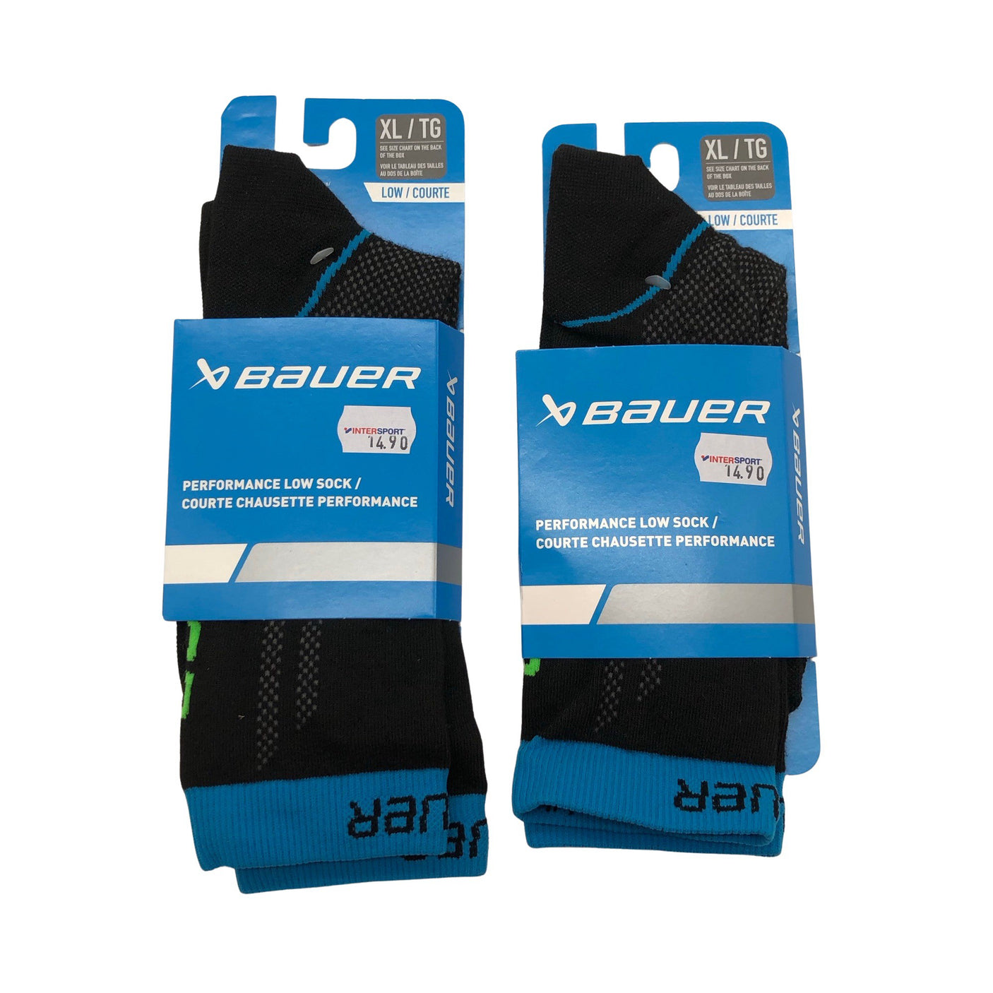 Unisex Bauer - Socks, size 43 - Black (1)