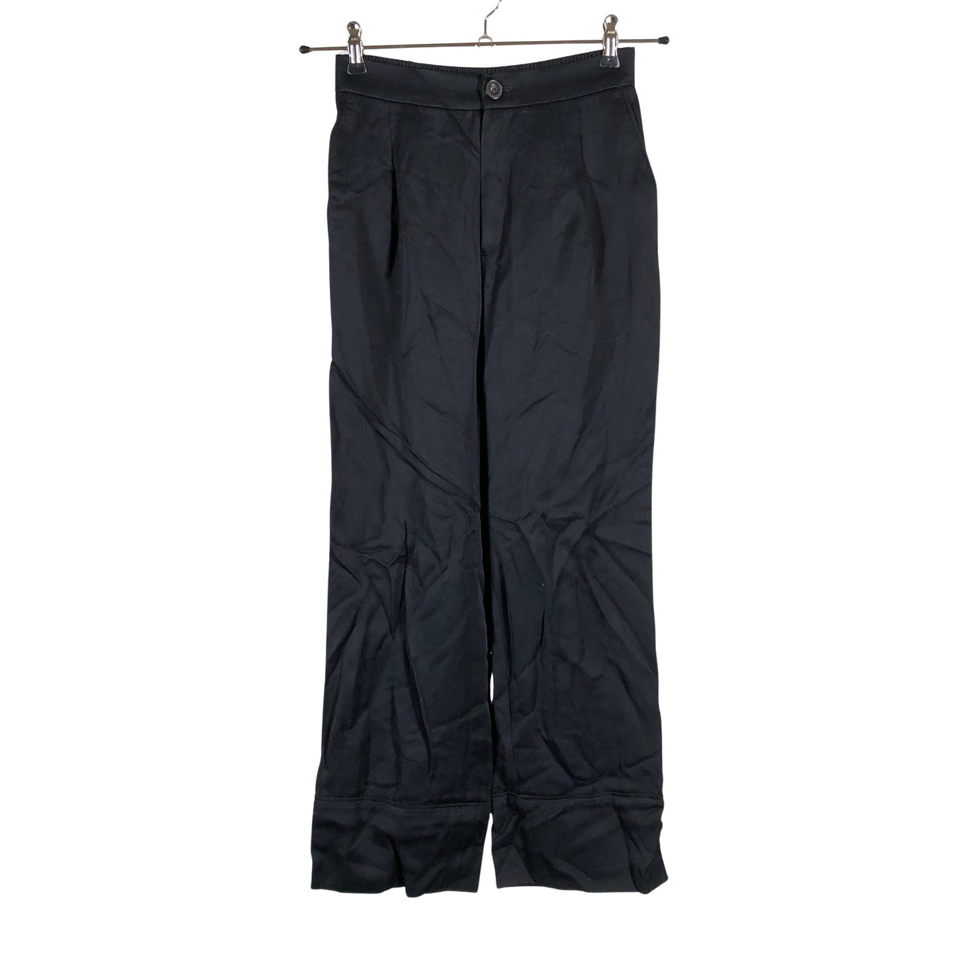 Unisex Massimo Dutti - Straight leg trousers, size 36 - Black (1)