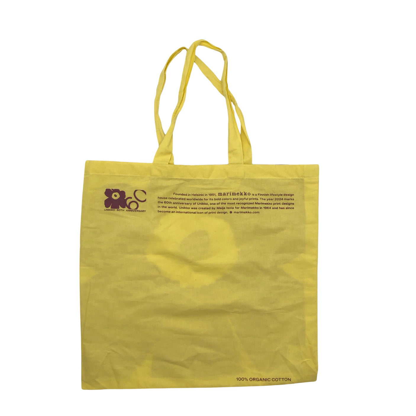 Unisex Marimekko - Shopping bag, size Maxi - Yellow (2)