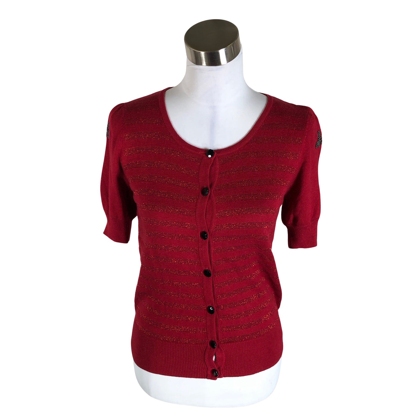 Unisex Betty Jackson. Black - Sweater, size 38 - Wine red (1)