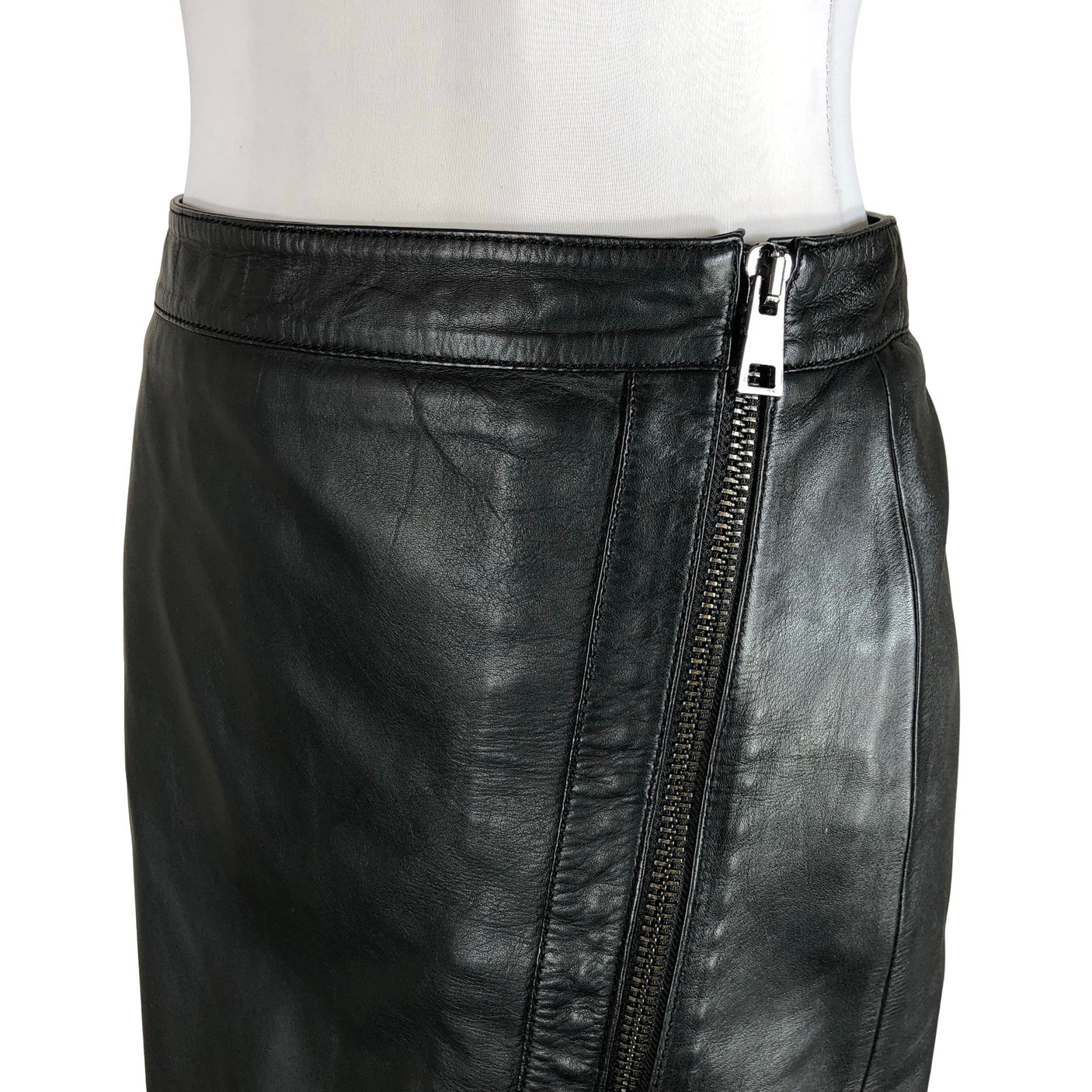 Unisex Oakwood - Leather skirt, size 38 - Black (3)