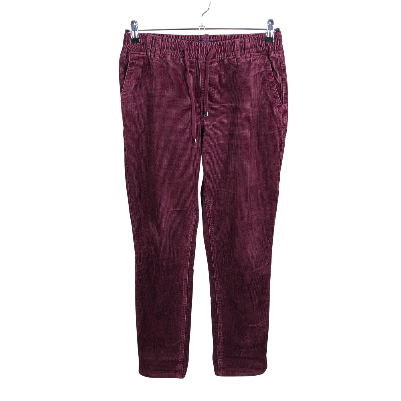 Unisex Red Button - Velvet pants, size 40 - Wine red (1)