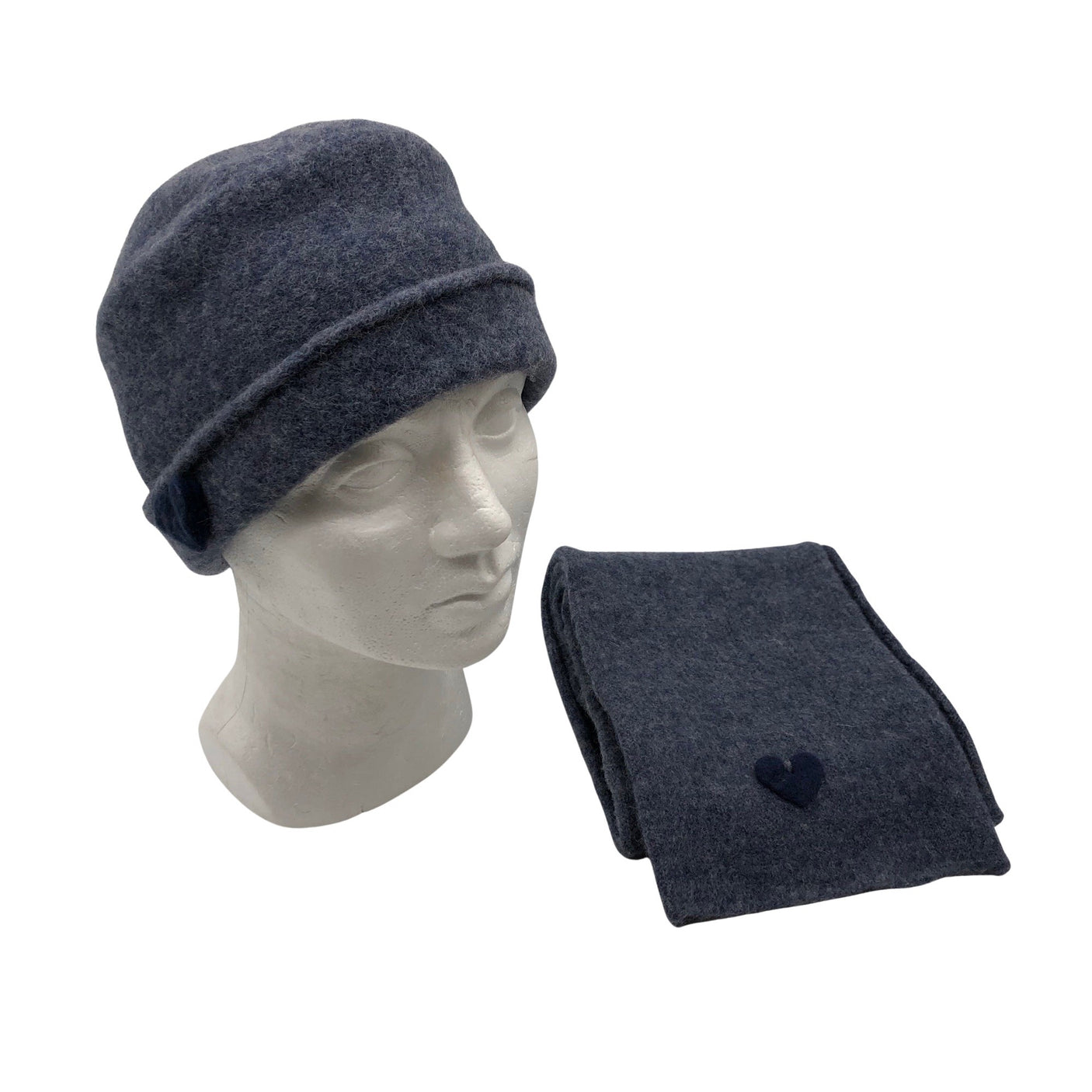 Unisex Handmade - Winter hat, size 58 - 60 cm - Blue (1)