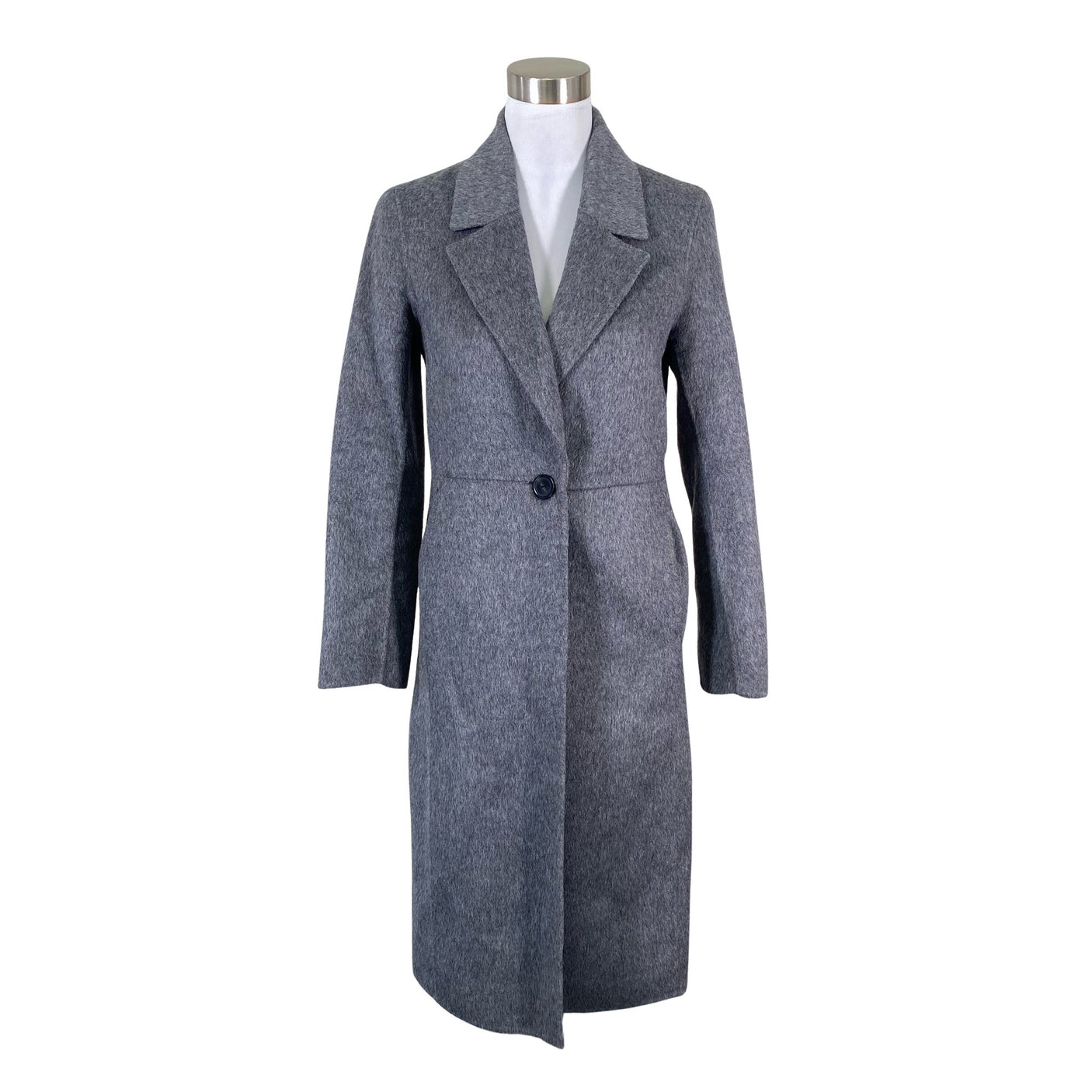 Unisex Massimo Dutti - Wool coat, size 34 - Gray (1)