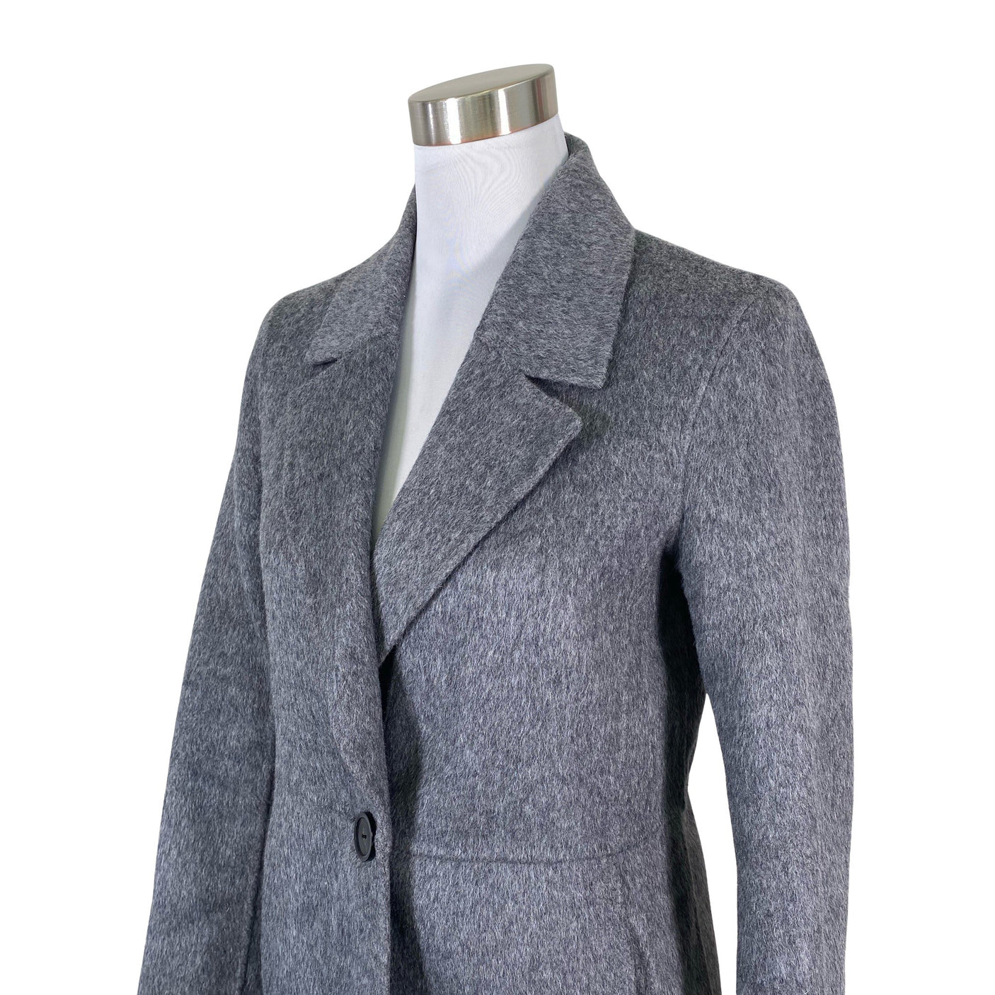 Unisex Massimo Dutti - Wool coat, size 34 - Gray (3)