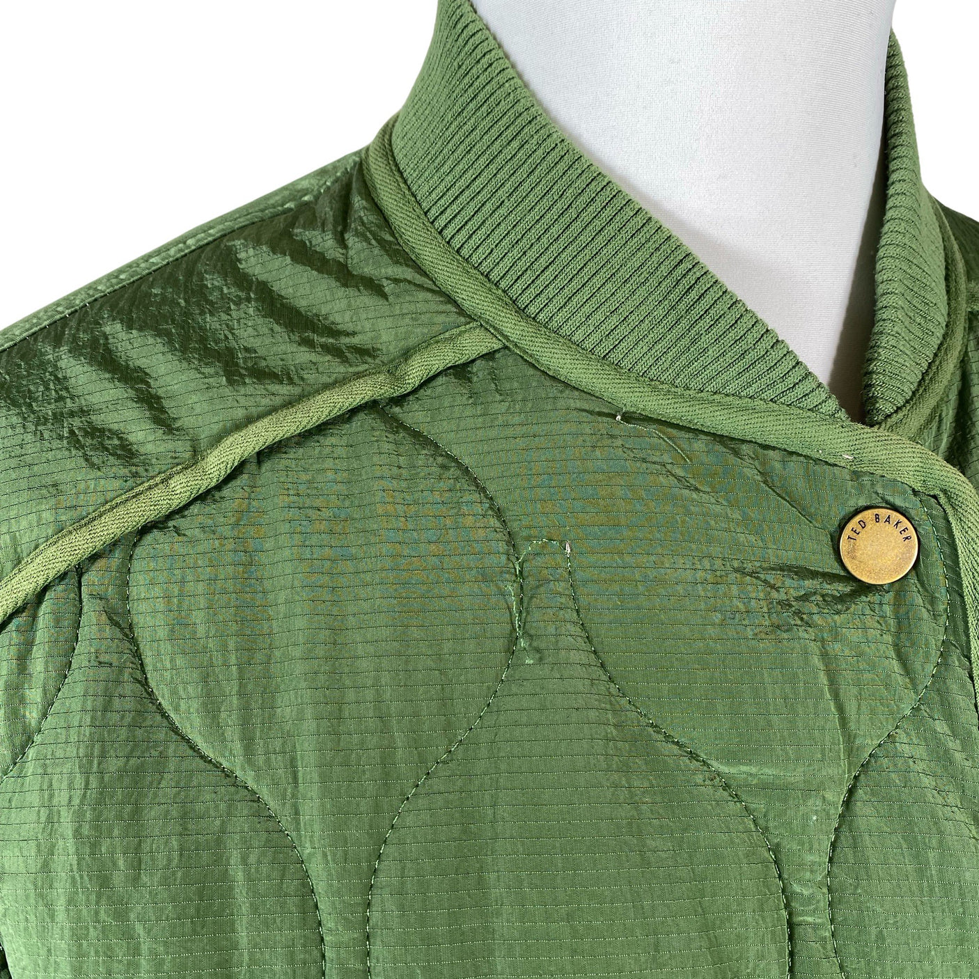 Unisex Ted Baker - Quilted jacket, size 42 - Green (3)