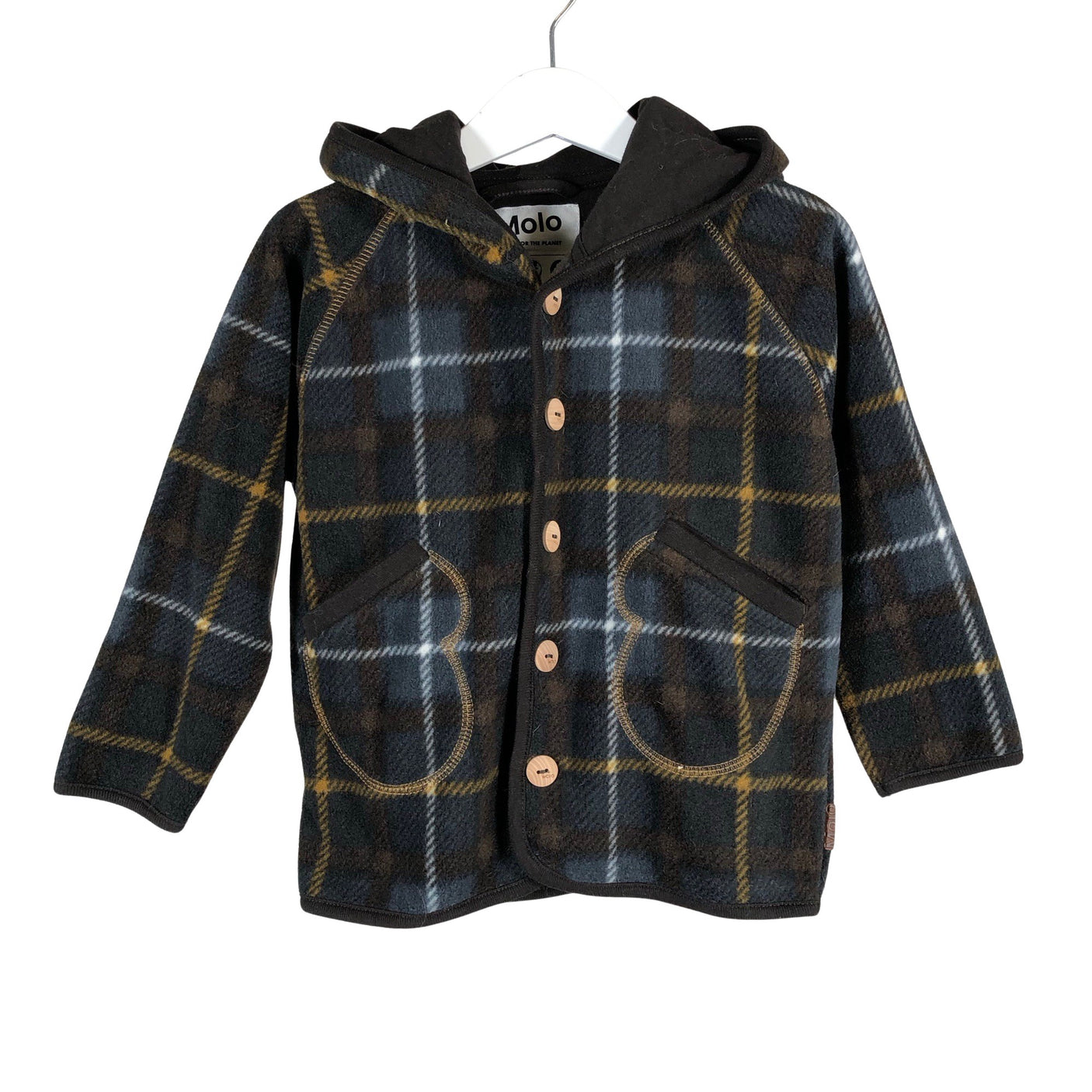 Unisex Molo Kids - Fleece jacket, size 92 - 98 - Brown (1)