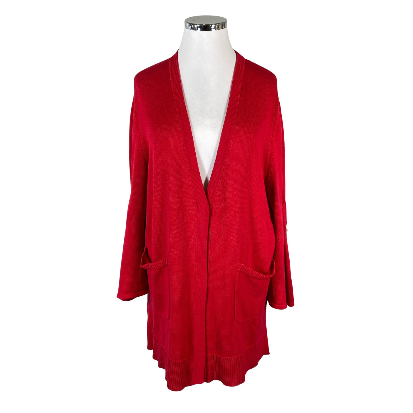 Unisex Mother of pearl - Cardigan, size 42 - Red (1)