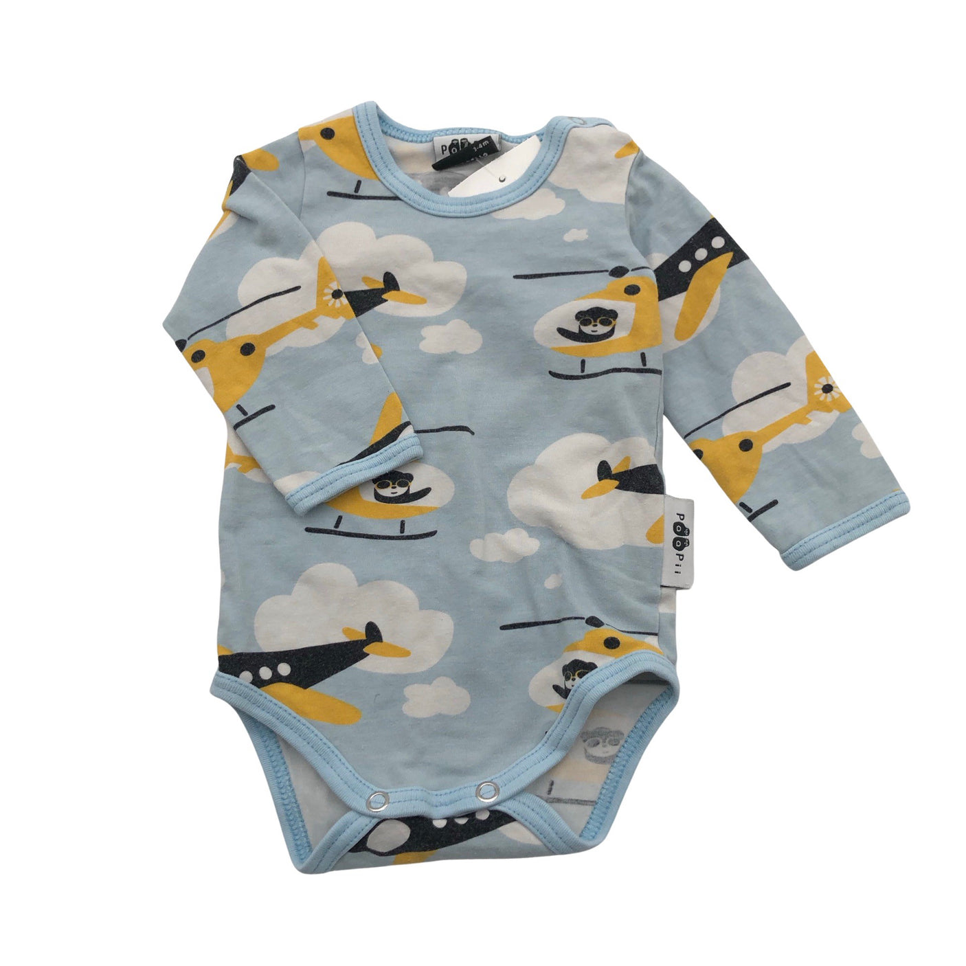 Unisex PaaPii - Body, size 56 - 62 - Light blue (1)