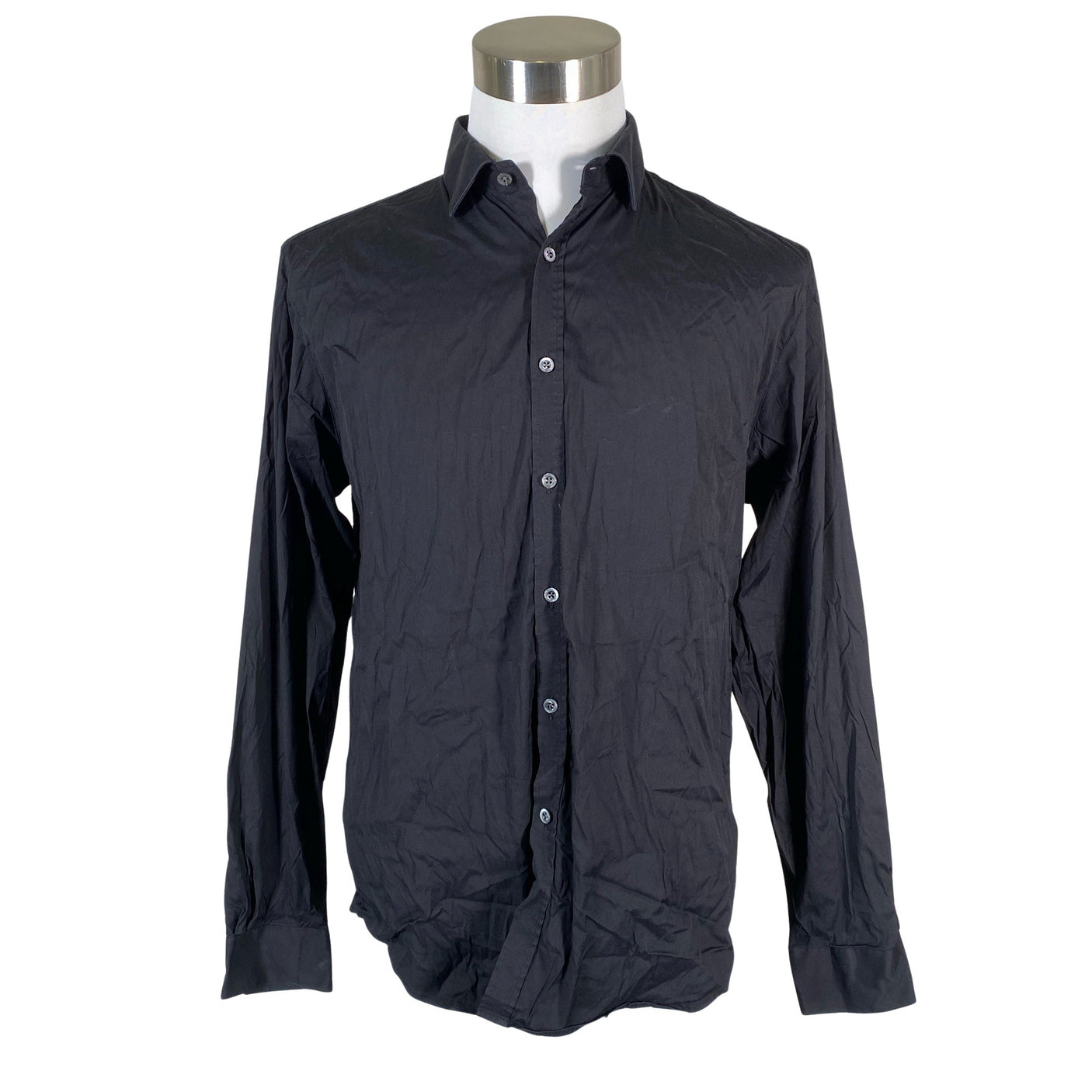 Unisex Aquascutum - Collared shirt, size XL - Black (1)