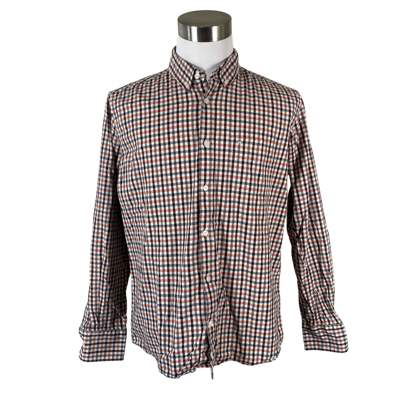 Unisex J.Lindeberg - Collared shirt, size XL - Red (1)