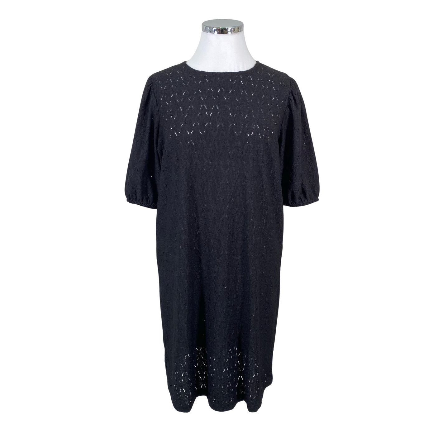 Unisex Zizzi - Tricot dress, size 42 - Black (1)