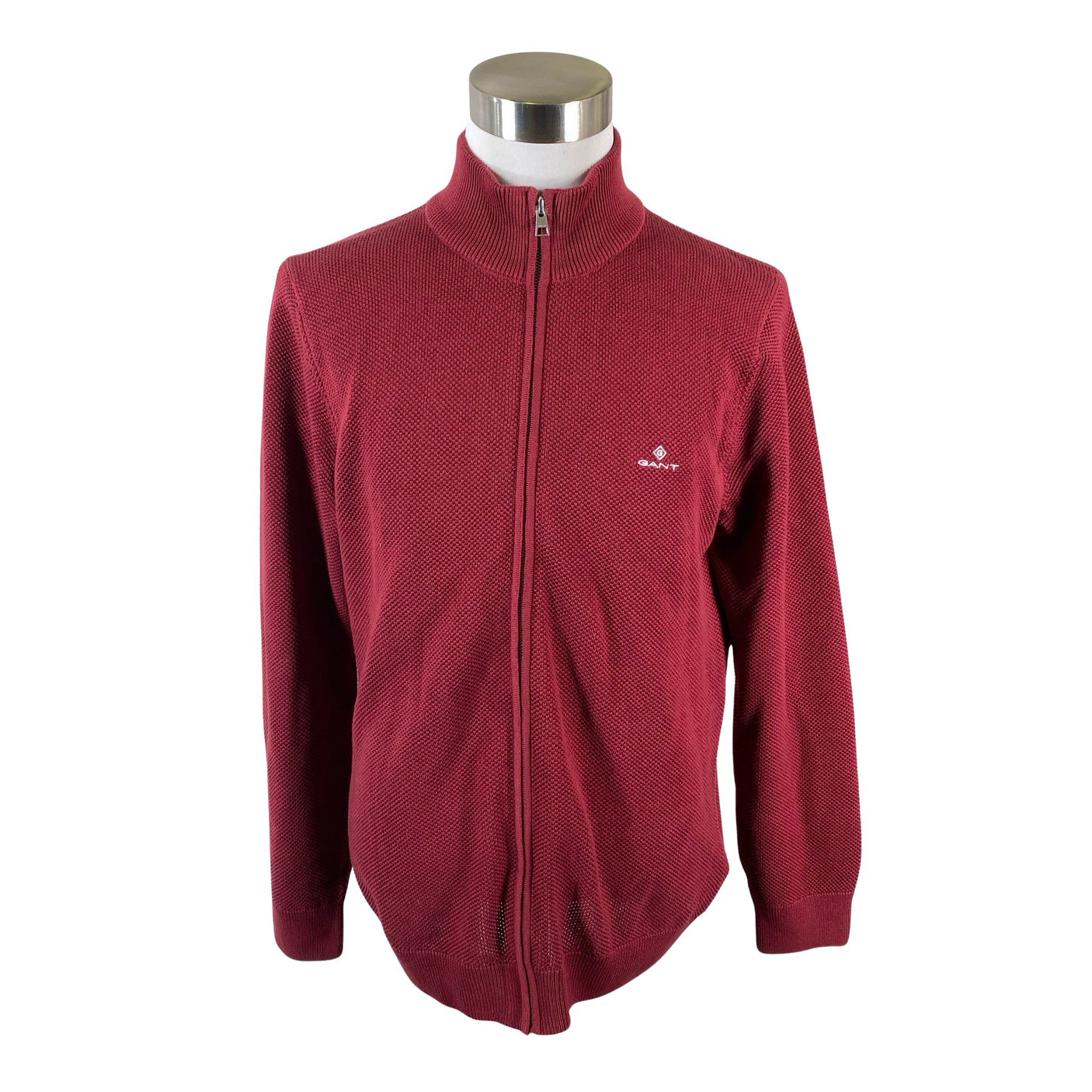 Unisex Gant - Cardigan, size L - Wine red (1)
