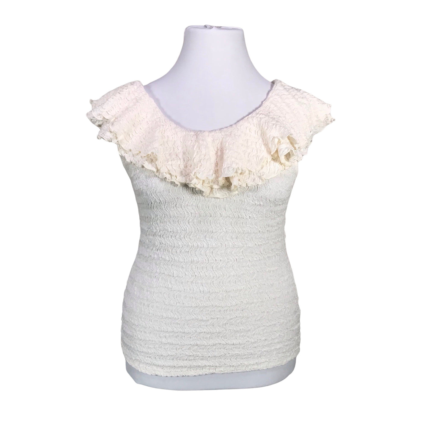 Unisex Lindex - Top, size 44 - Natural white (1)