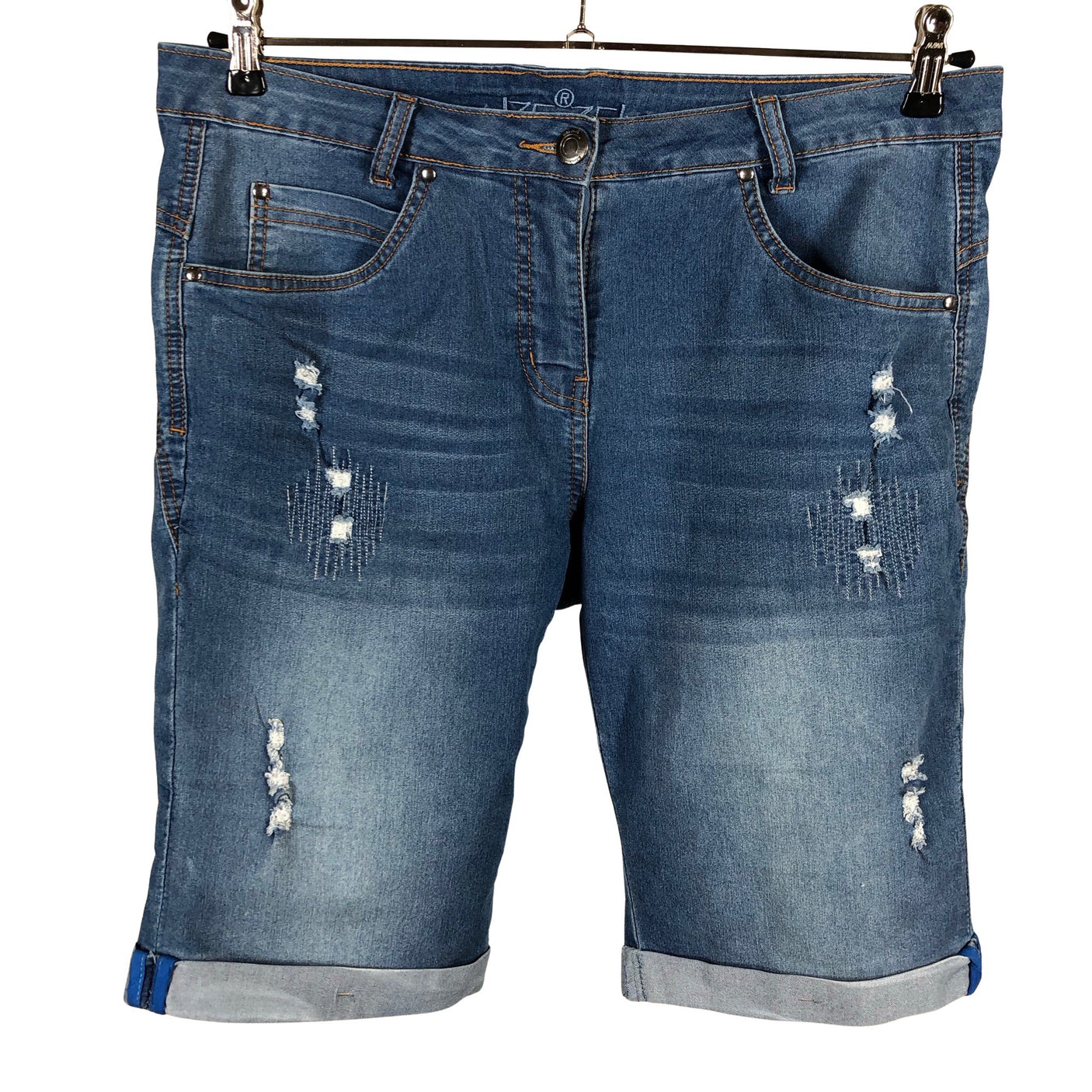 Unisex Ze-Ze - Denim shorts, size 42 - Light blue (1)