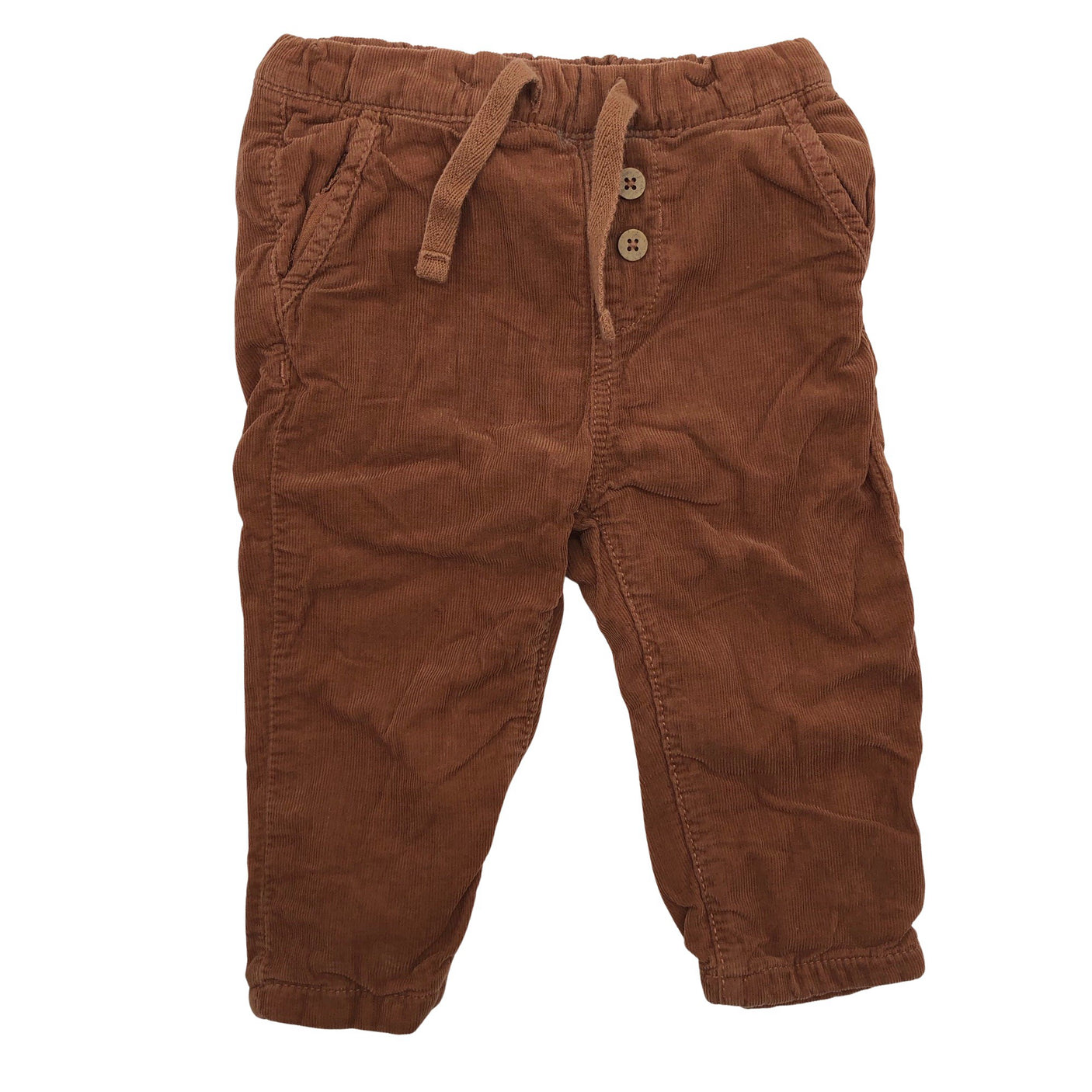 Unisex Newbie - Velvet pants, size 62 - 68 - Brown (1)