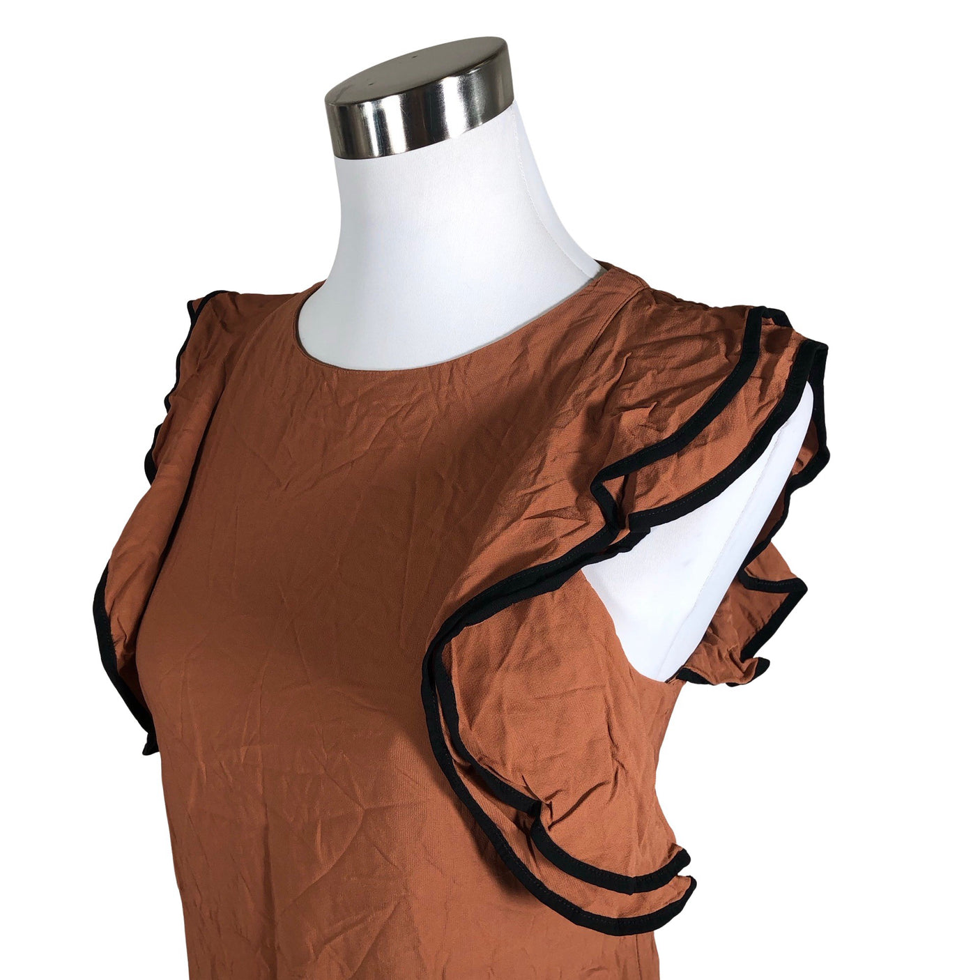 Unisex Jucca - Schiffon dress, size 40 - Brown (3)