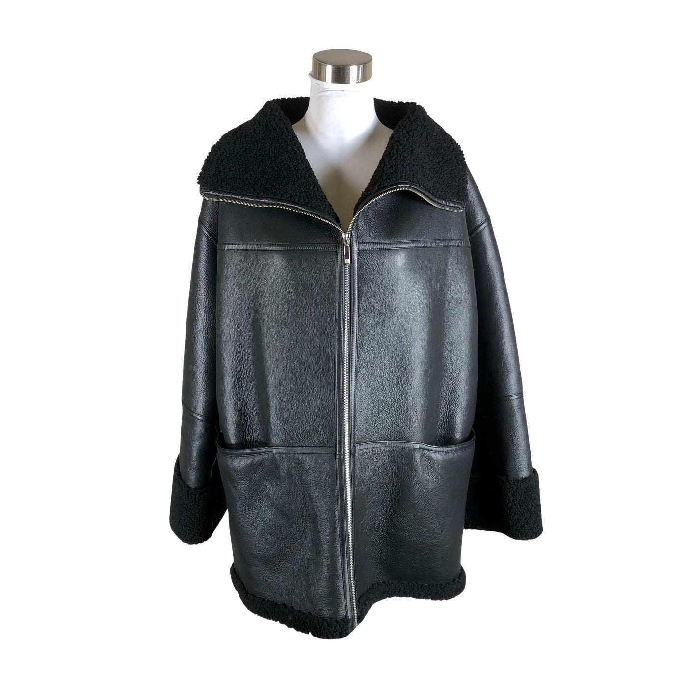 Unisex Totême - Leather jacket, size 36 - Black (1)