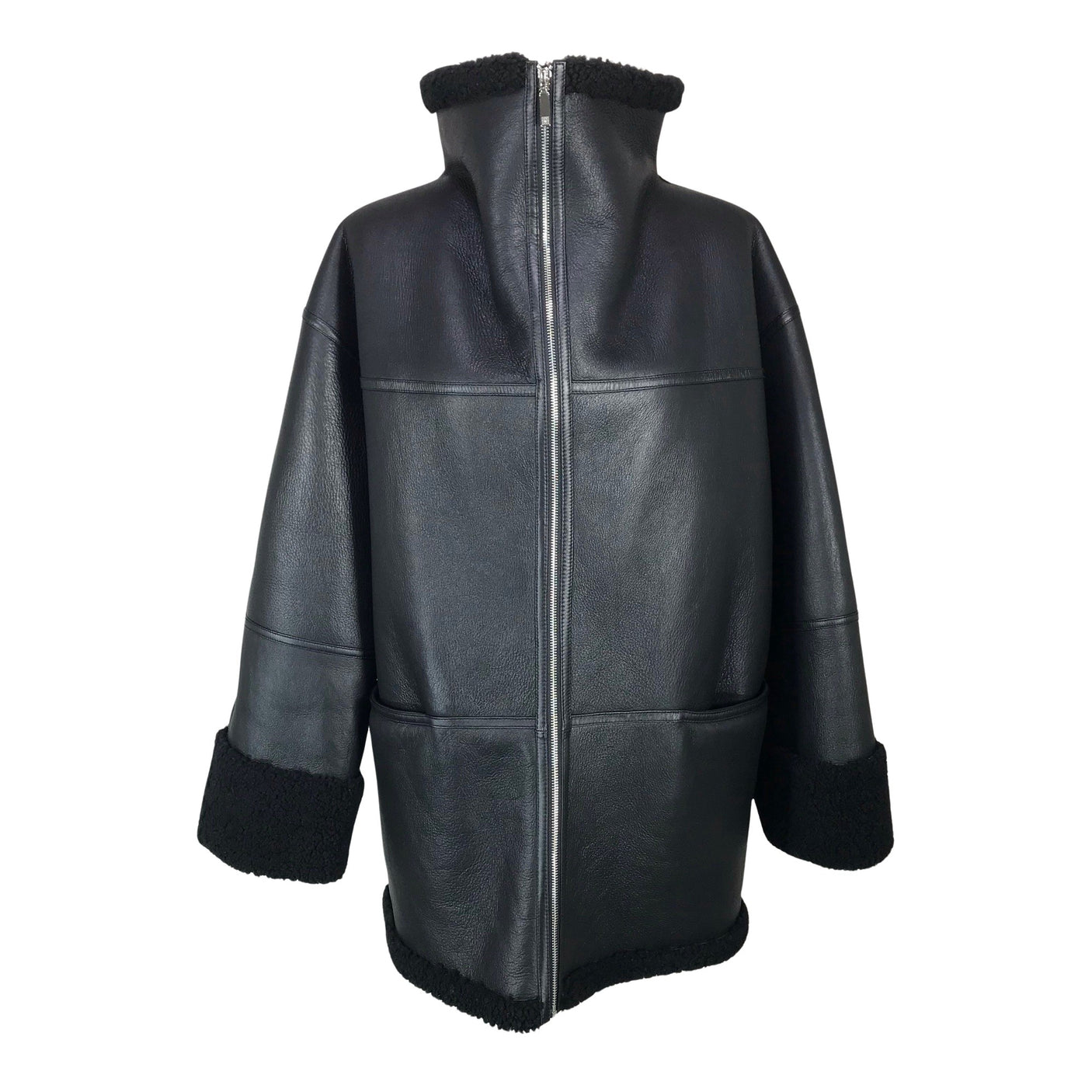 Unisex Totême - Leather jacket, size 36 - Black (3)