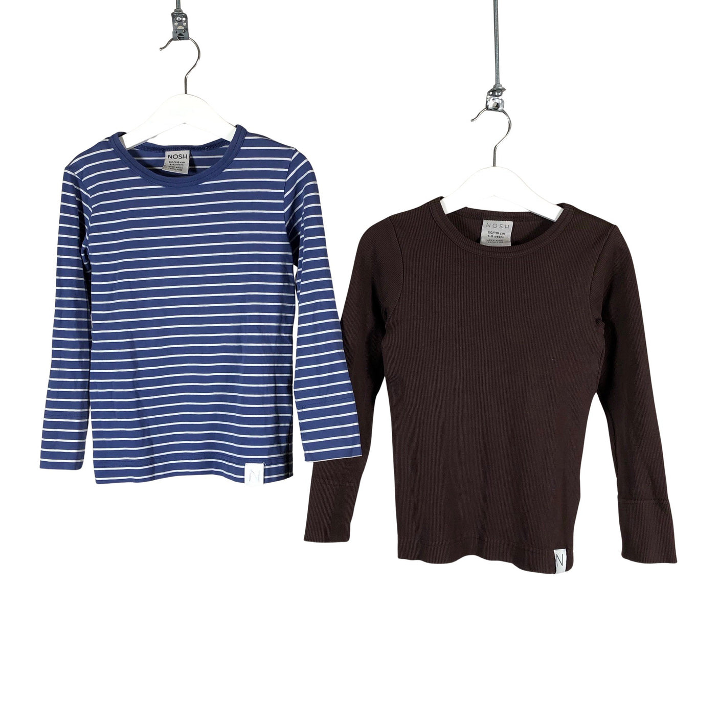 Unisex NOSH - Tricot shirt, size 110 - 116 - Brown (1)