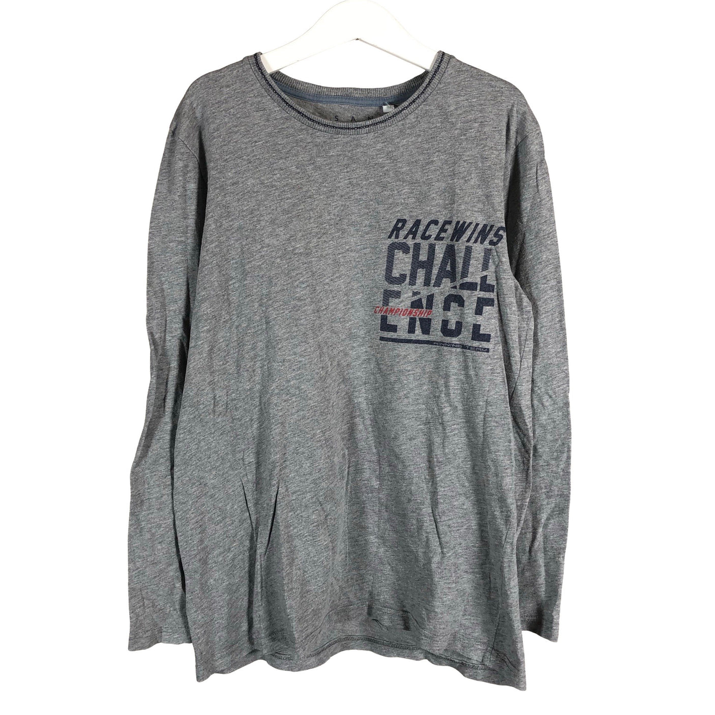Unisex Sanetta - Tricot shirt, size 146 - 152 - Gray (1)