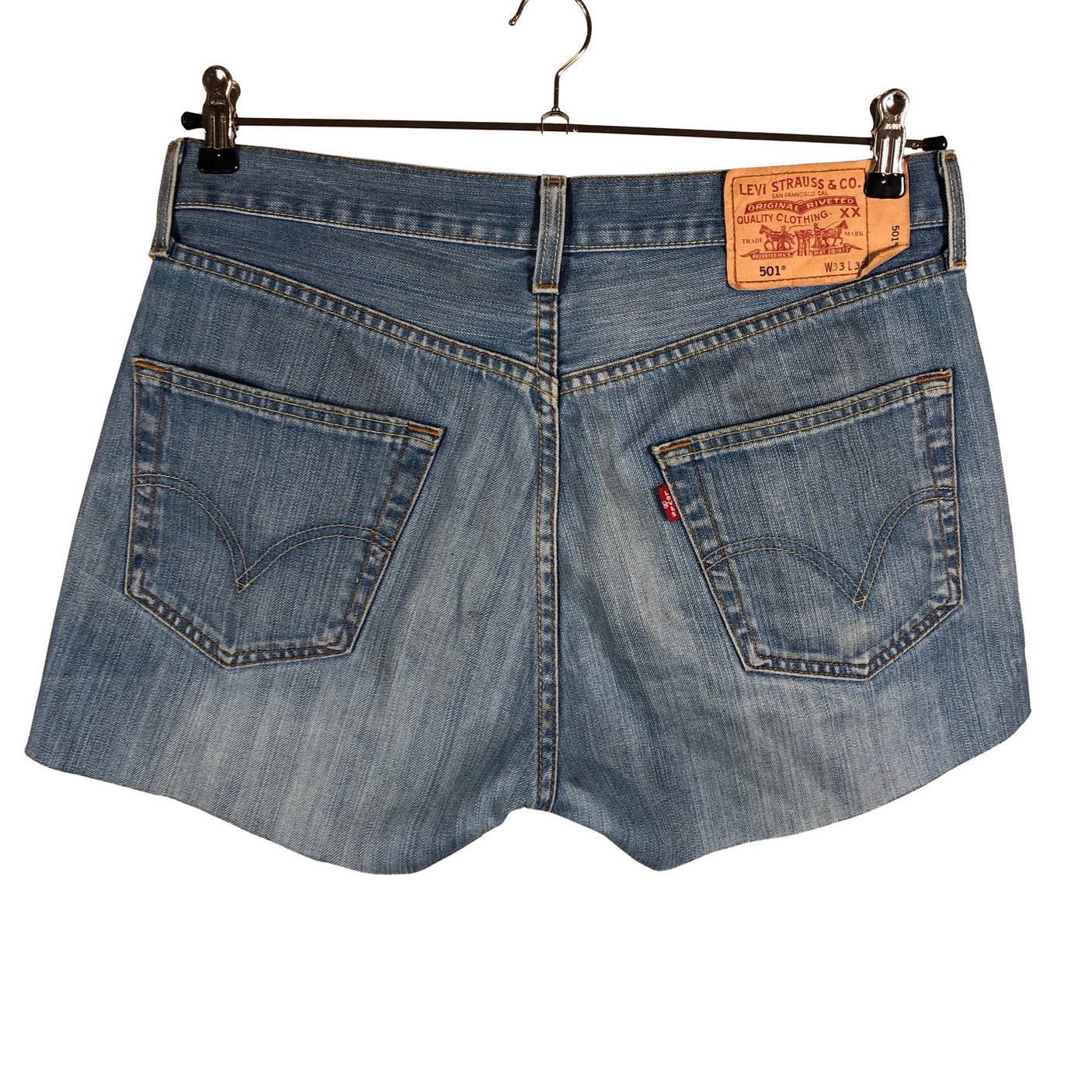 Unisex Levi's - Denim shorts, size W33 - Blue (2)