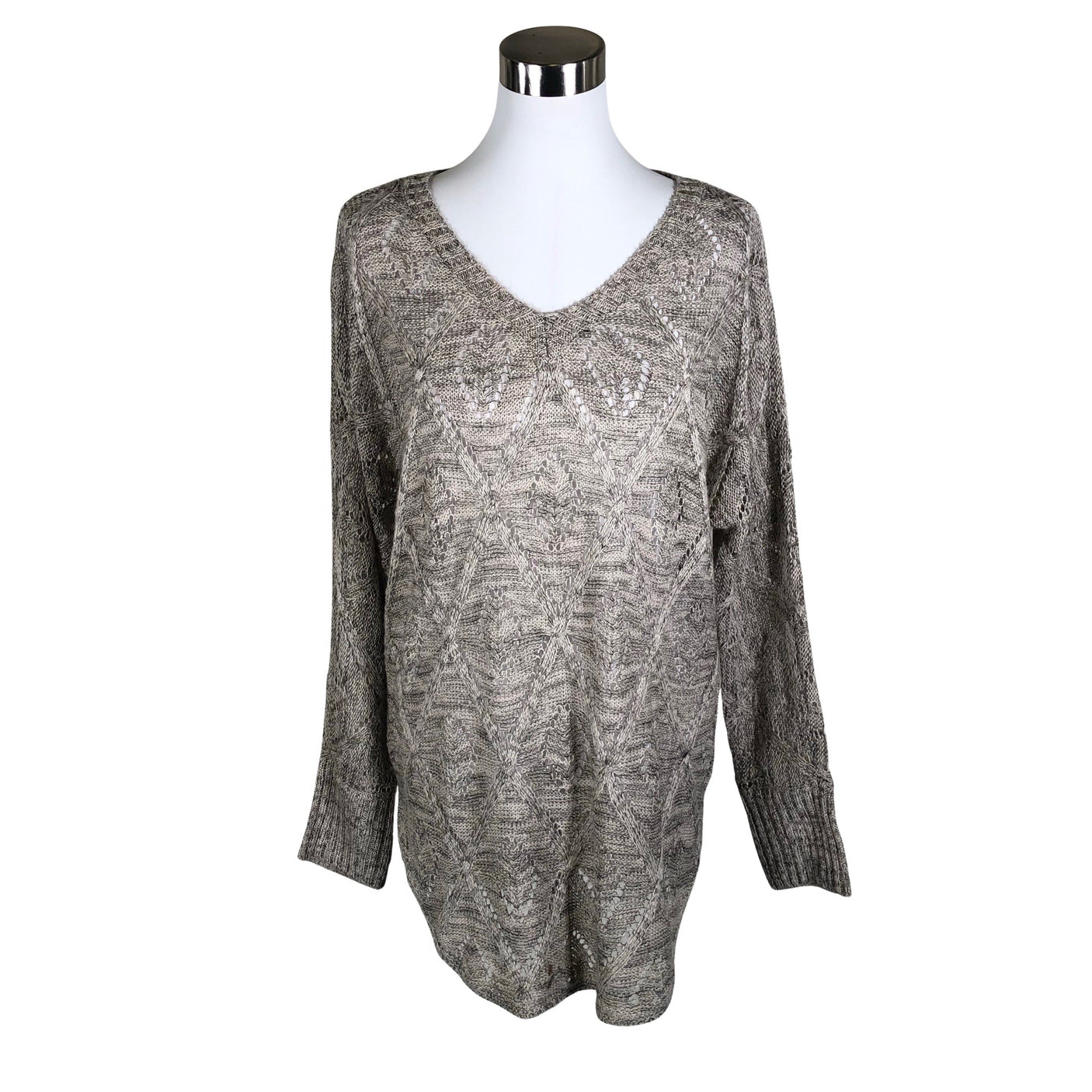 Unisex Cream - Knit tunic, size 40 - Gray (1)
