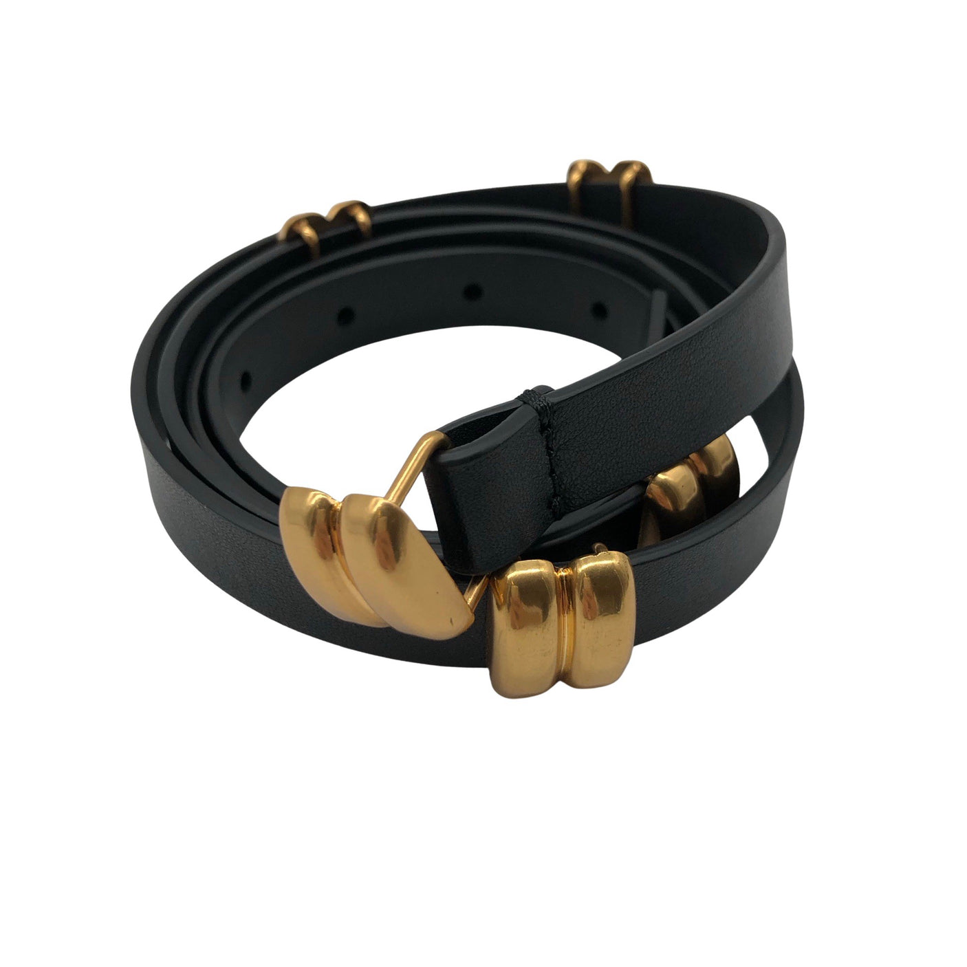 Unisex by Malene Birger - Leather belt, size No size - Black (1)