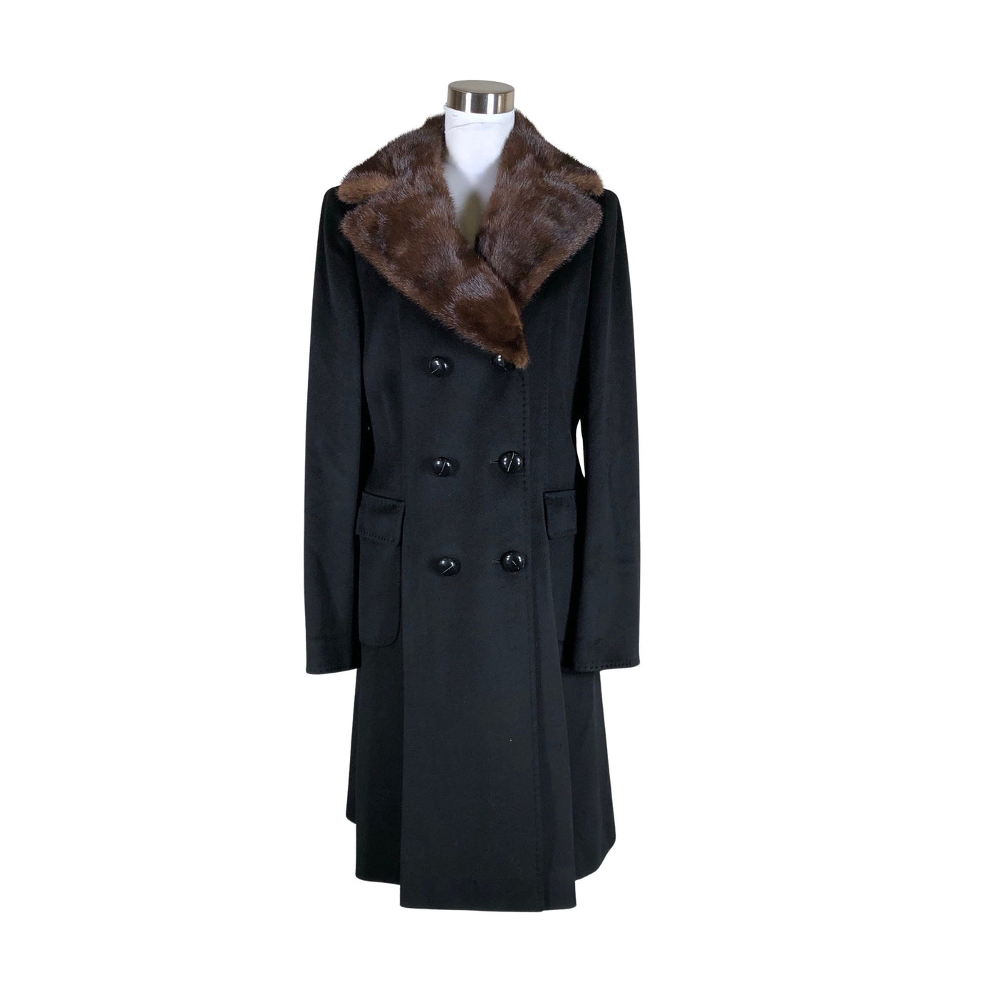 Unisex Linea - Wool coat, size 40 - Black (1)