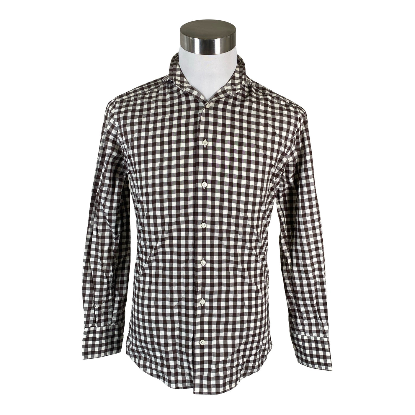 Unisex SuitSupply - Collared shirt, size M - Brown (1)