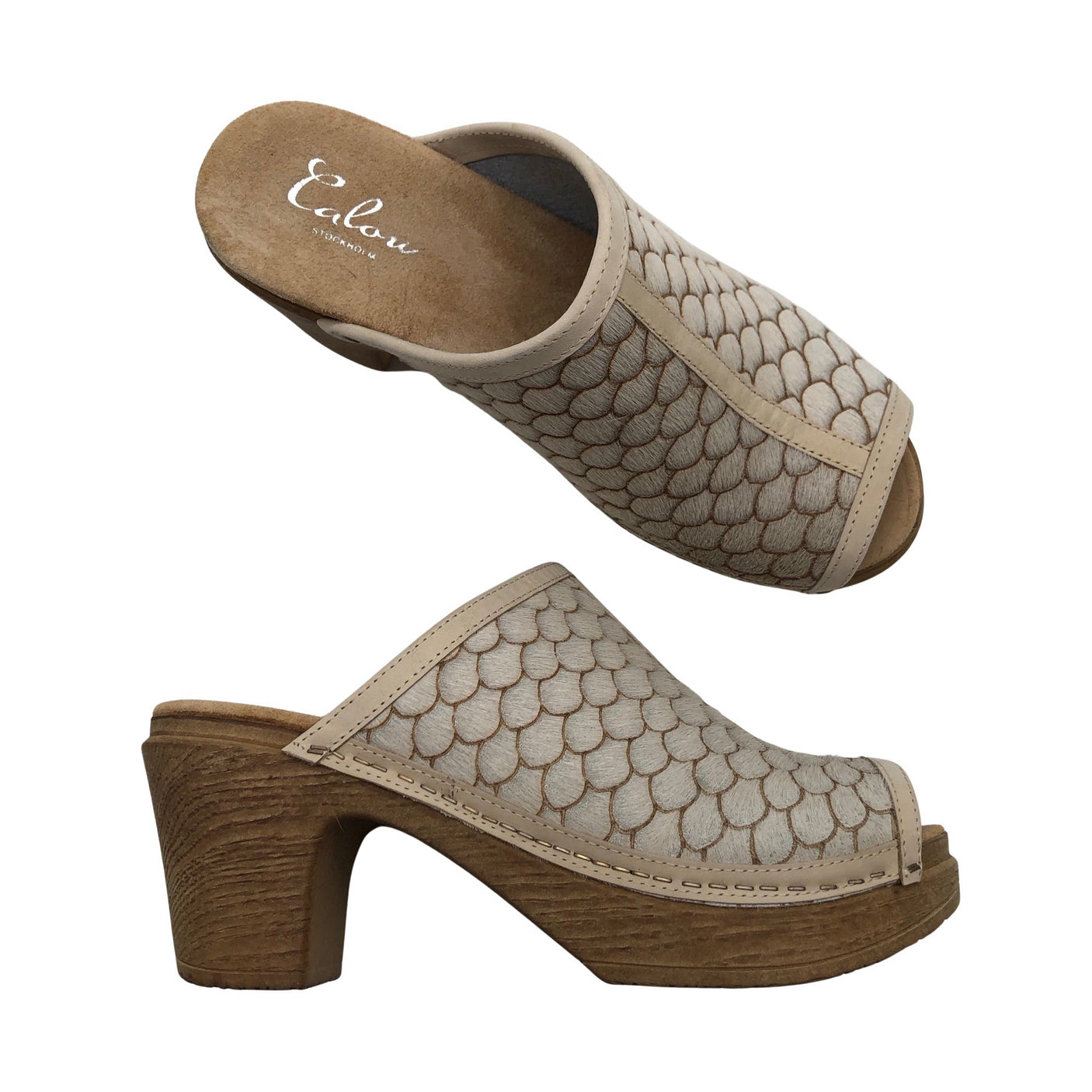 Unisex Calou - Heeled sandals, size 39 - White (1)