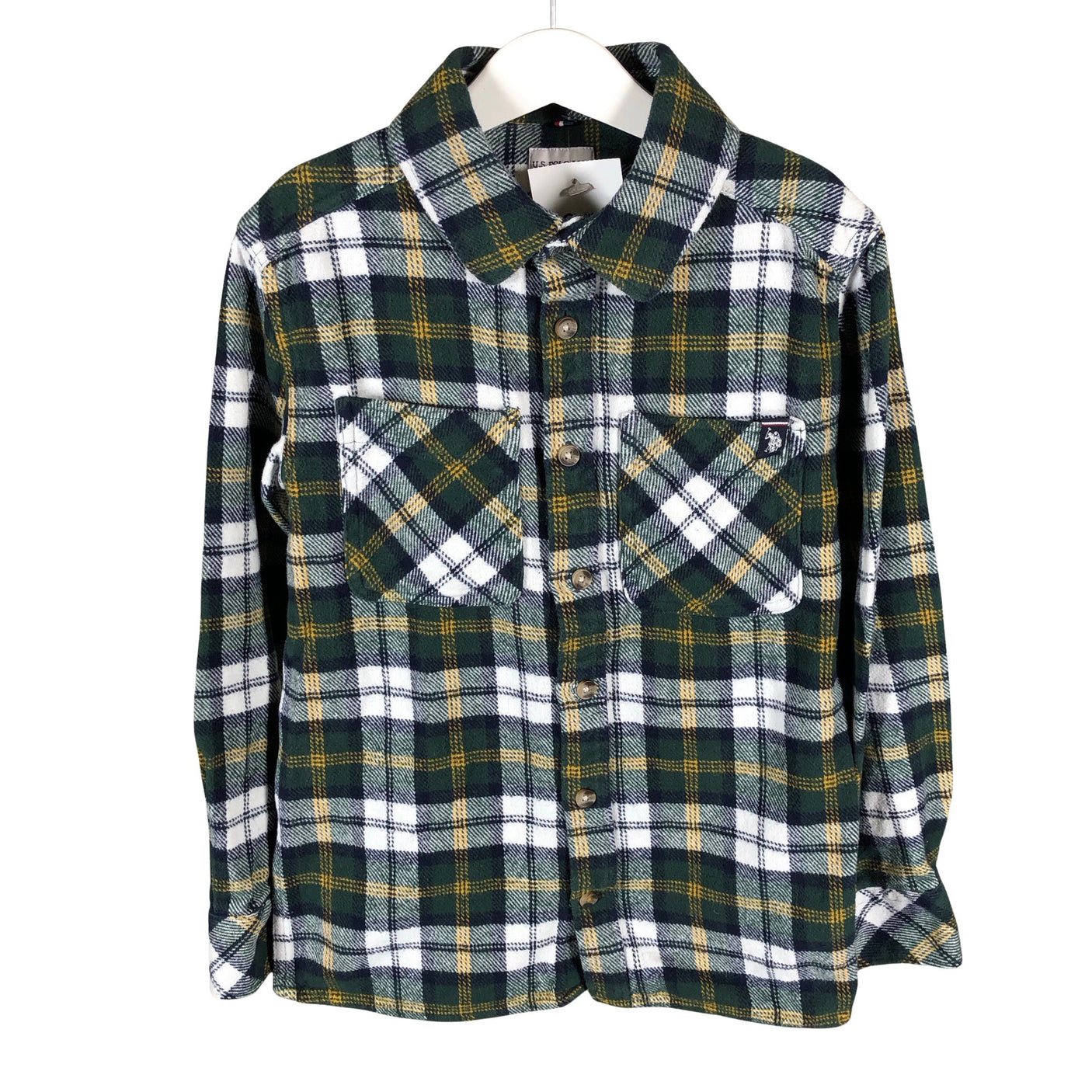 Unisex U.S. Polo Assn. - Flannel shirt, size 134 - 140 - Green (1)