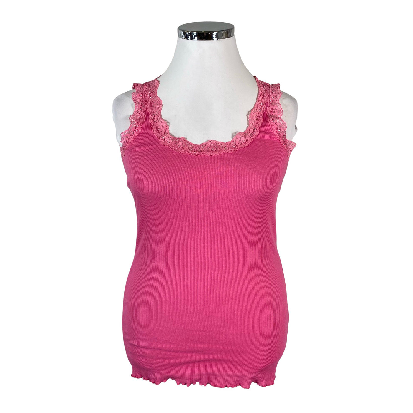 Unisex Zizzi - Tricot tank top, size 42 - Pink (1)