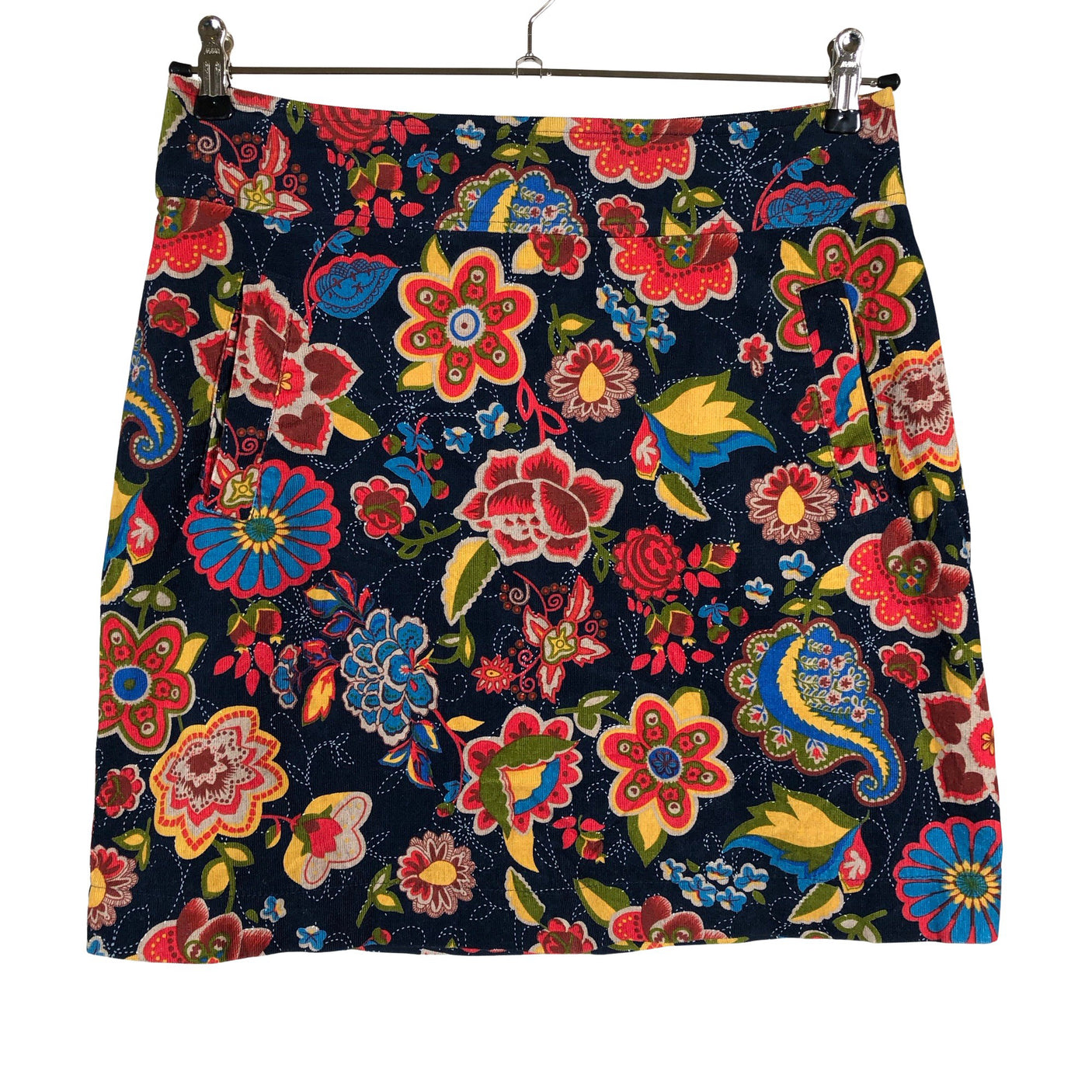 Unisex R-collection - Fabric skirt, size 38 - Blue (1)