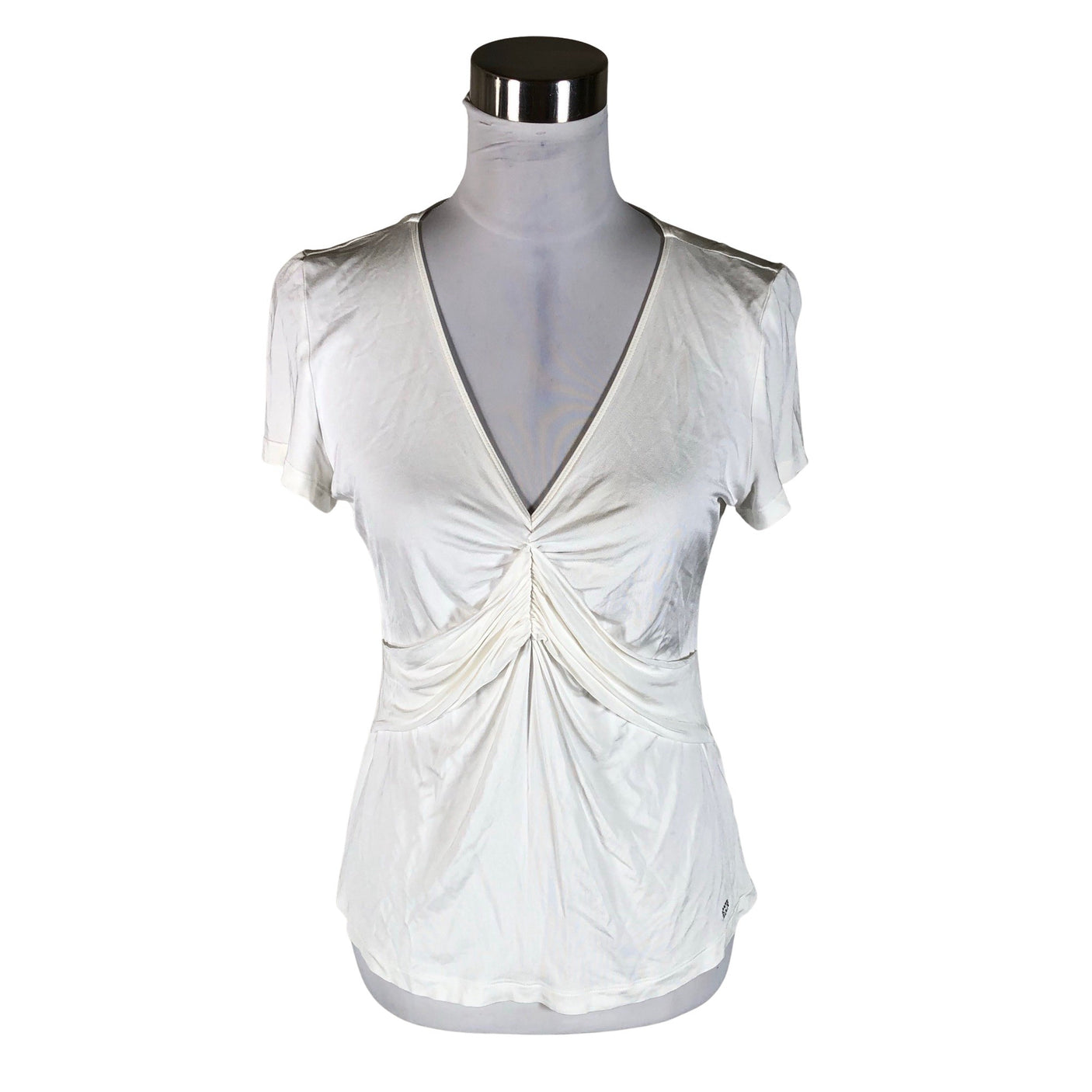 Unisex Escada - Short-sleeved blouse, size 40 - Natural white (1)