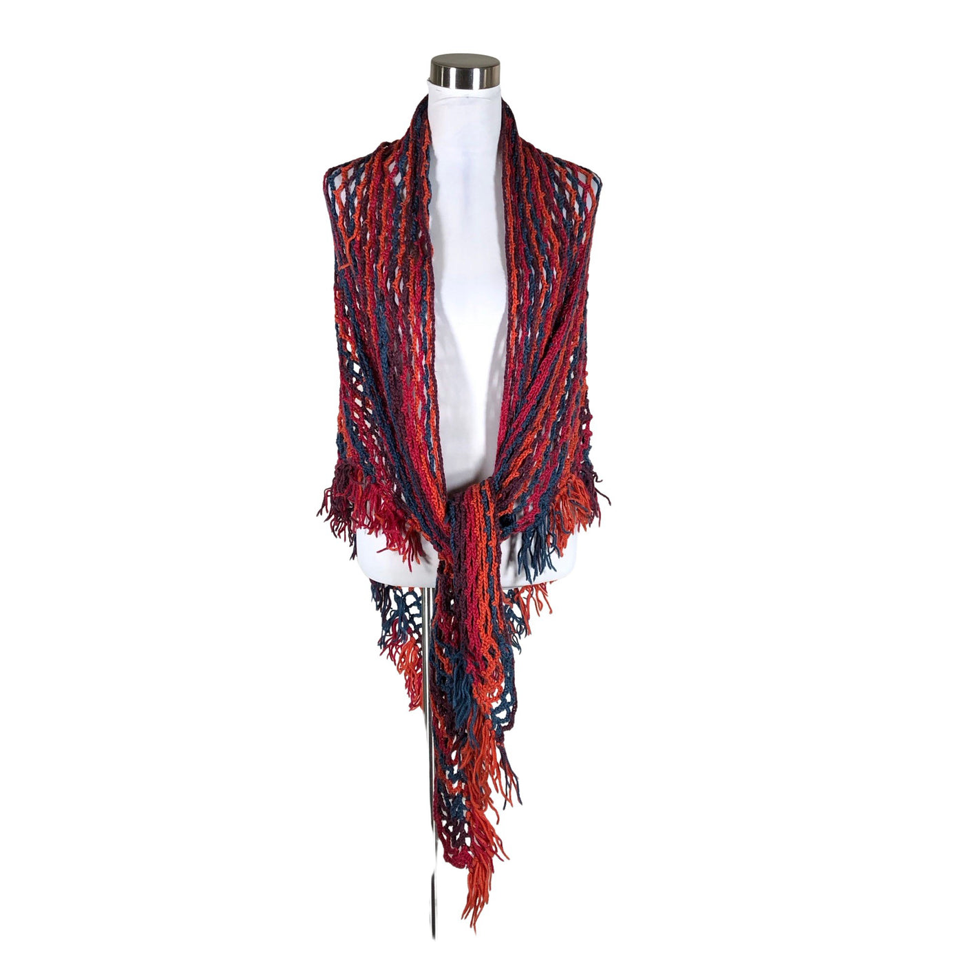 Unisex Handmade - Shawl, size Maxi - Red (1)