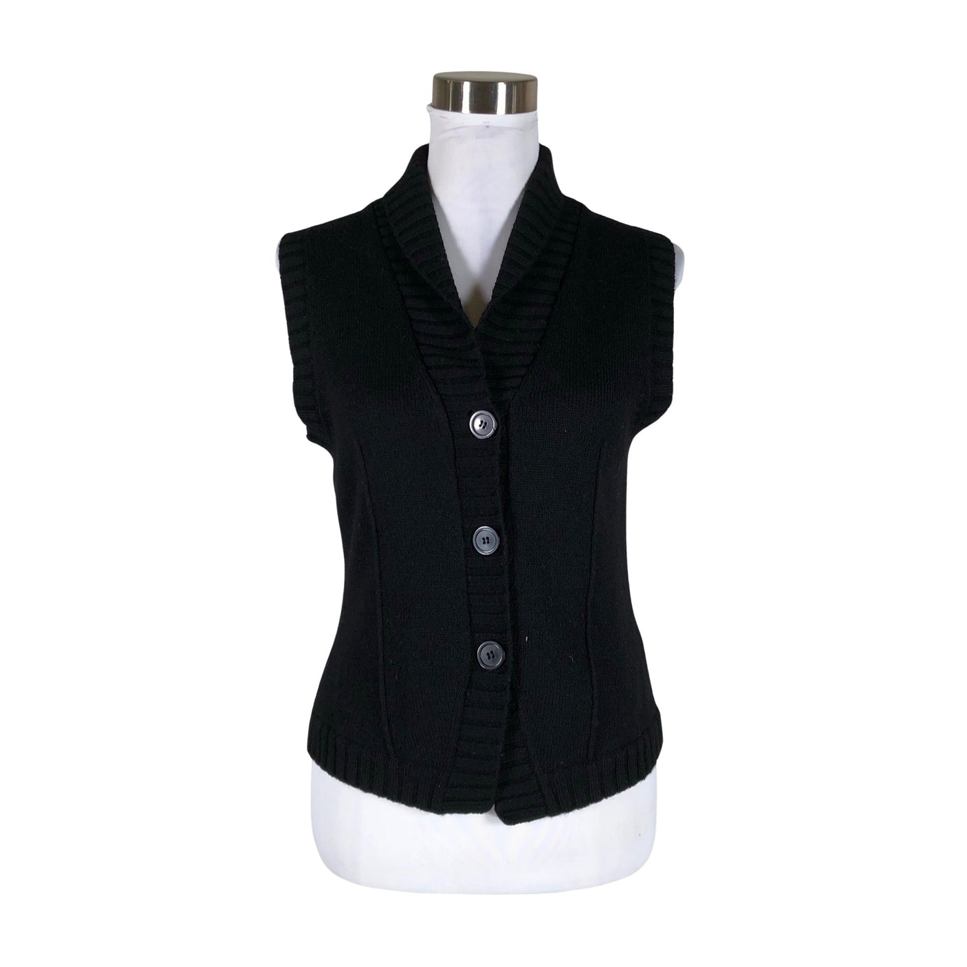 Unisex Ril's - Knit vest, size 38 - Black (1)