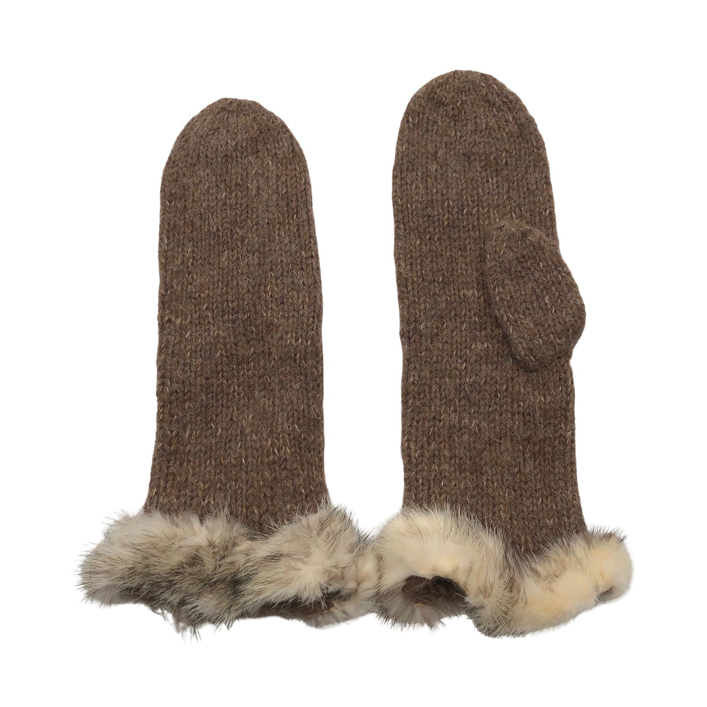 Unisex Handmade - Mittens, size No size - Brown (1)