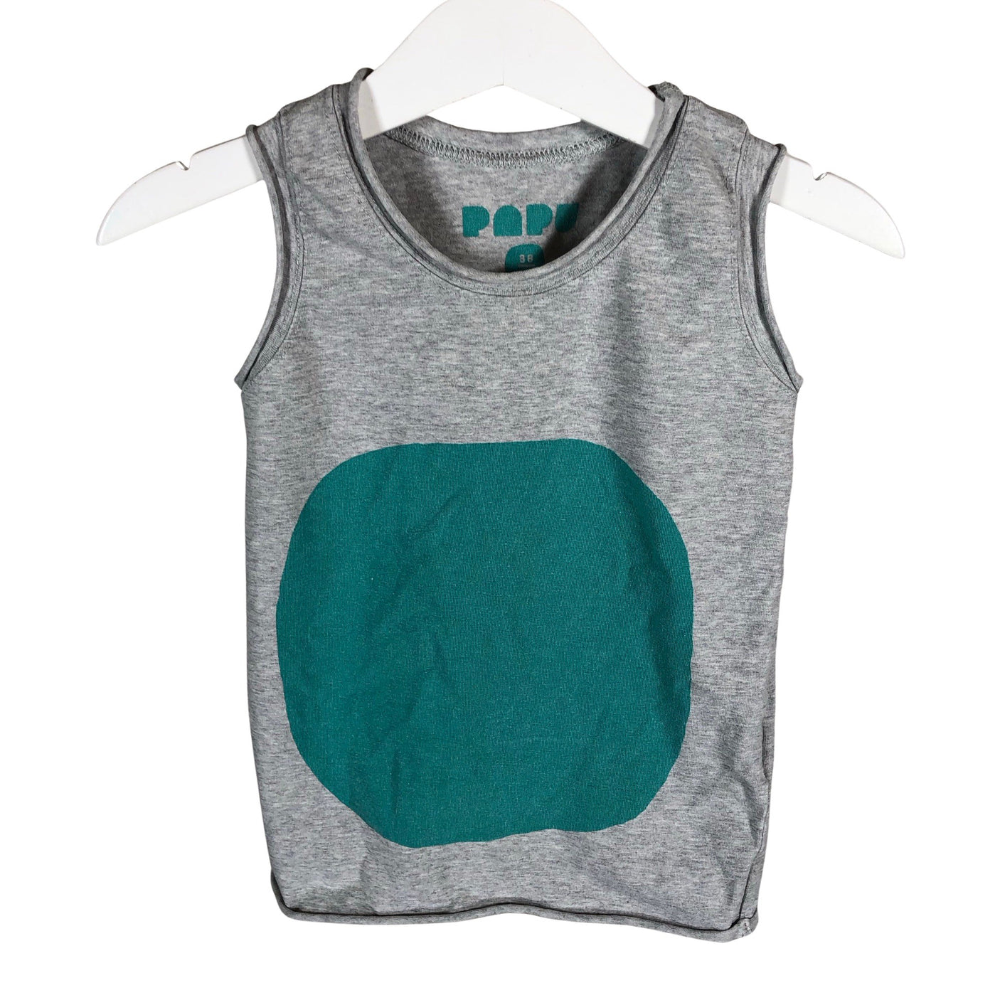 Unisex Papu - Tricot tank top, size 86 - 92 - Gray (1)
