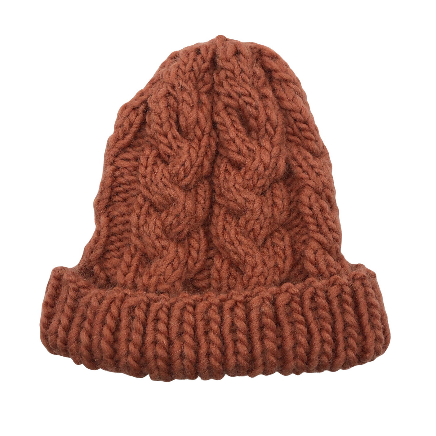 Unisex Handmade - Winter beanie, size 52 - 54 cm - Orange (1)
