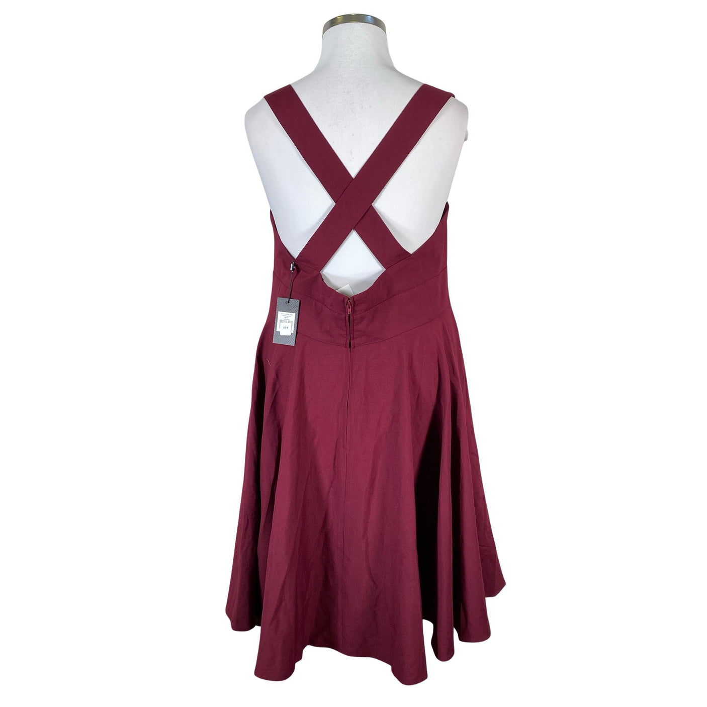 Unisex Hell Bunny - Dress, size 44 - Wine red (2)