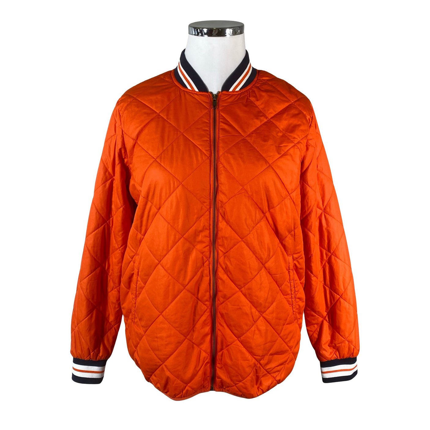 Unisex Soyaconcept - Quilted jacket, size 50 - Orange (1)