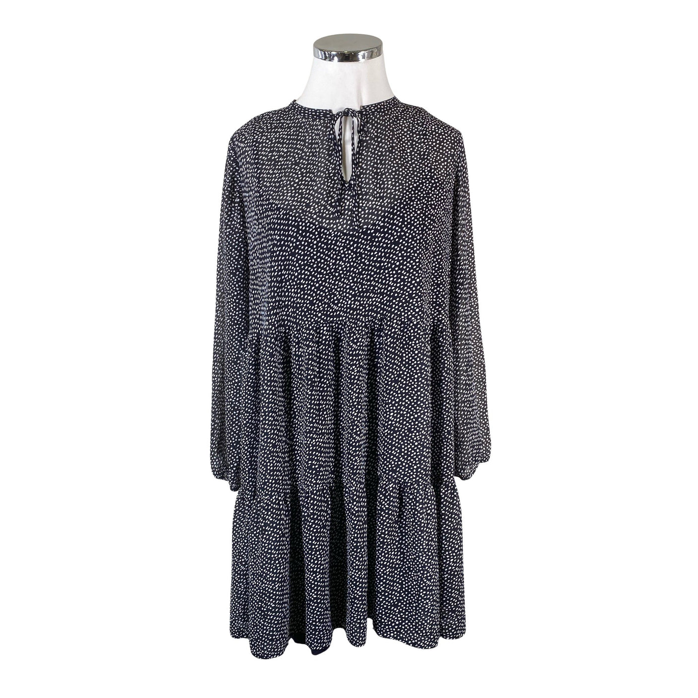 Unisex Comma - Schiffon dress, size 42 - Blue (1)