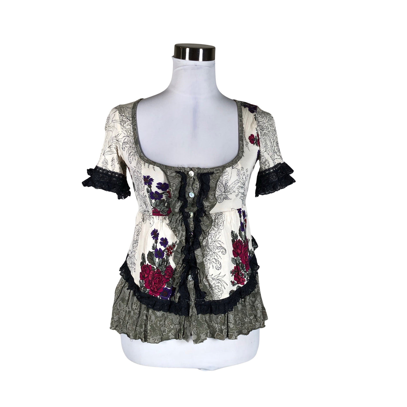 Unisex Odd Molly - Short-sleeved blouse, size 34 - Beige (1)