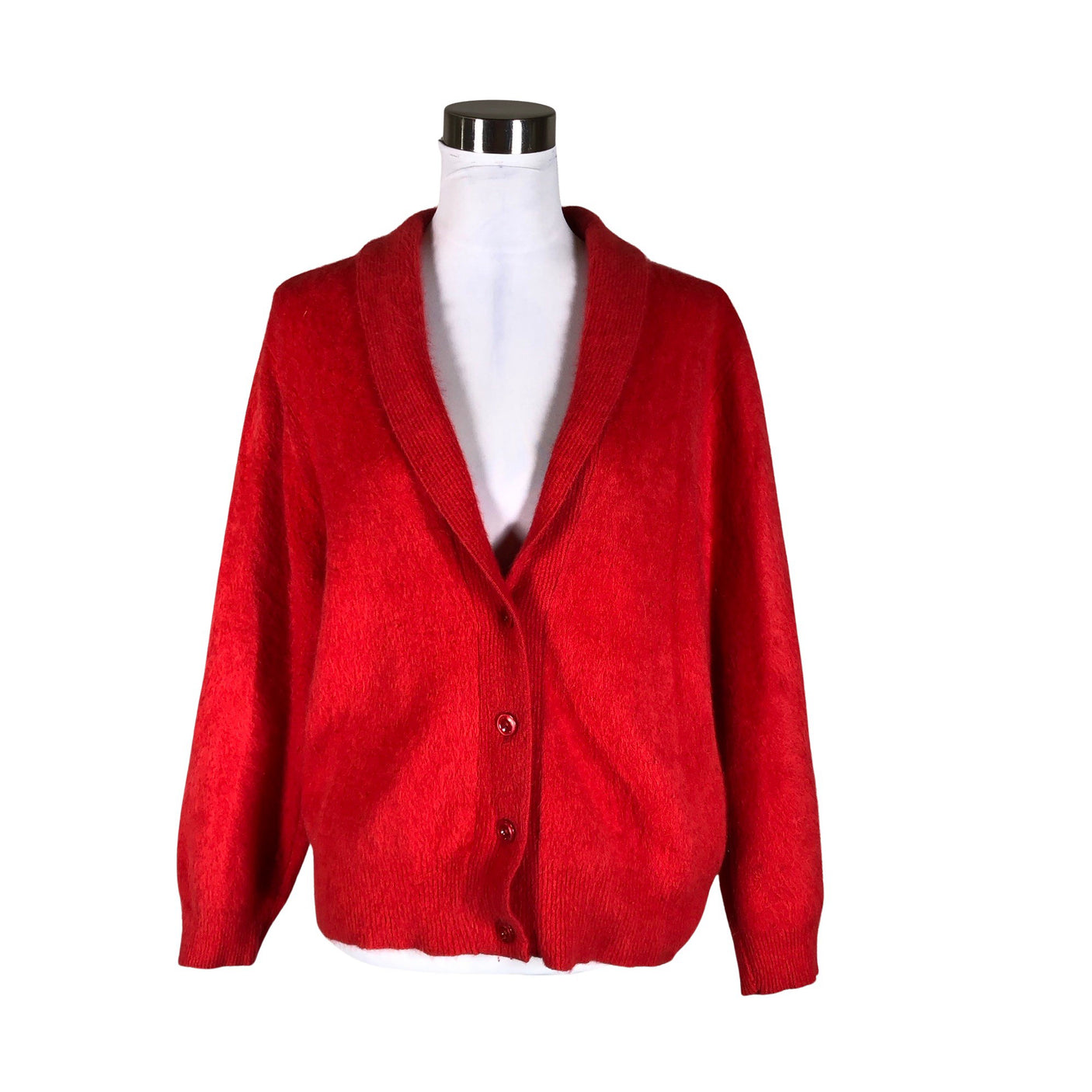 Unisex Angoroyal - Cardigan, size 38 - Red (1)