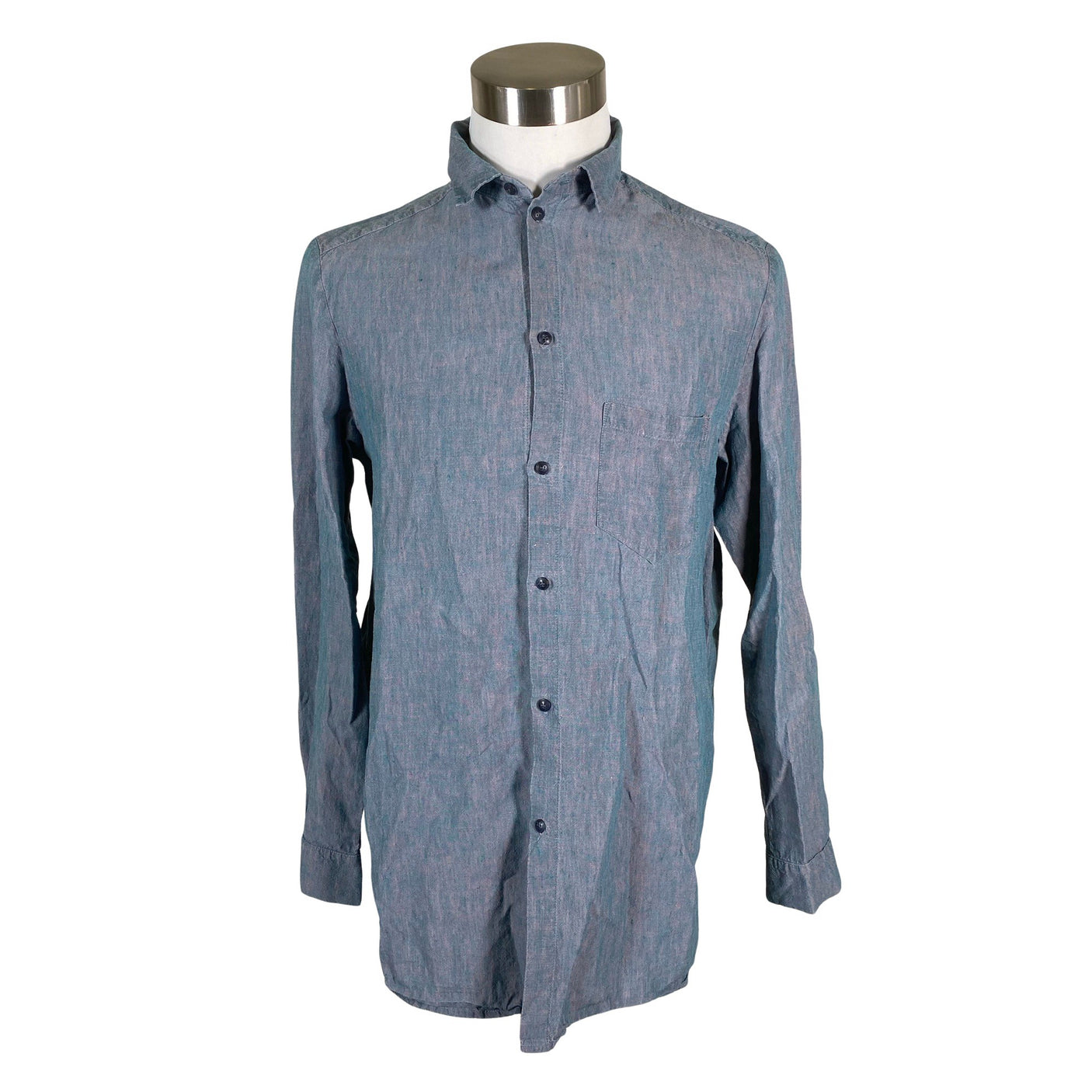 Unisex Samuji - Collared shirt, size M - Gray (1)