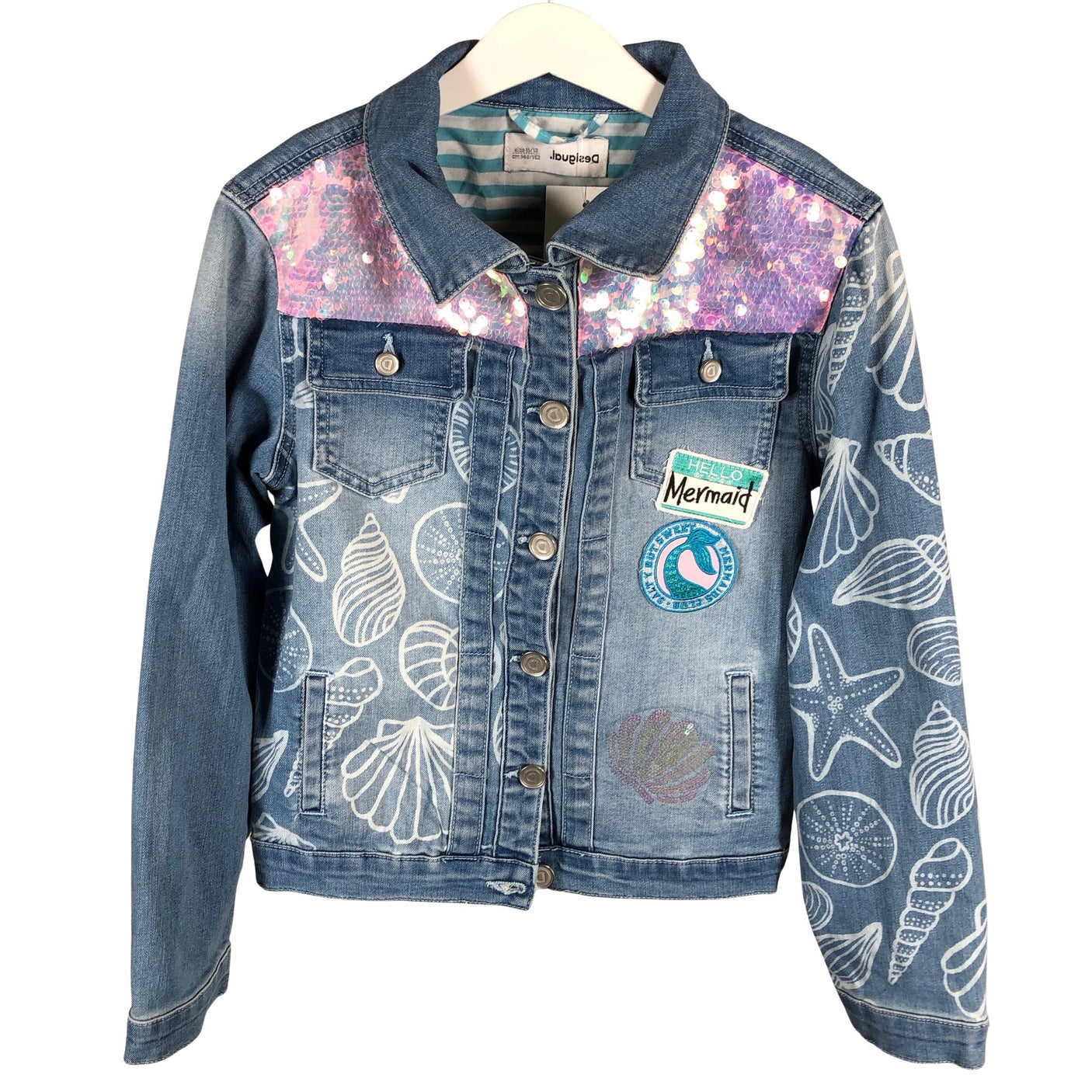 Unisex Desigual - Denim jacket, size 146 - 152 - Light blue (1)